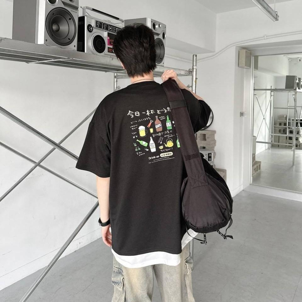 【現貨】韓國酒印花短T