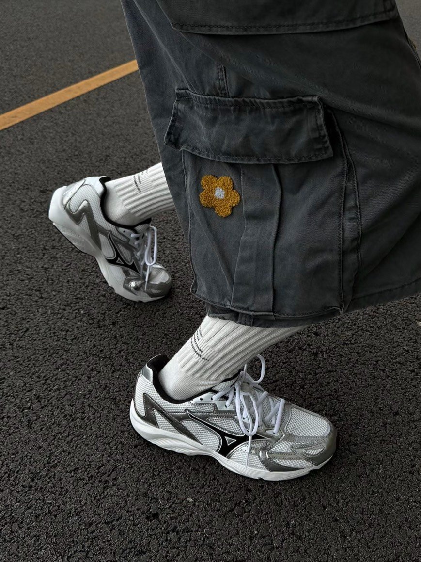 【爆款！預訂】MIZUNO Spark CN白銀 黑標 復古休閒鞋 老爹鞋 美津濃｜ D1GH242804