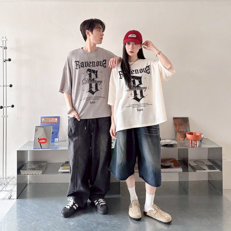 【現貨】Bauenous哥德字印花寬版短T