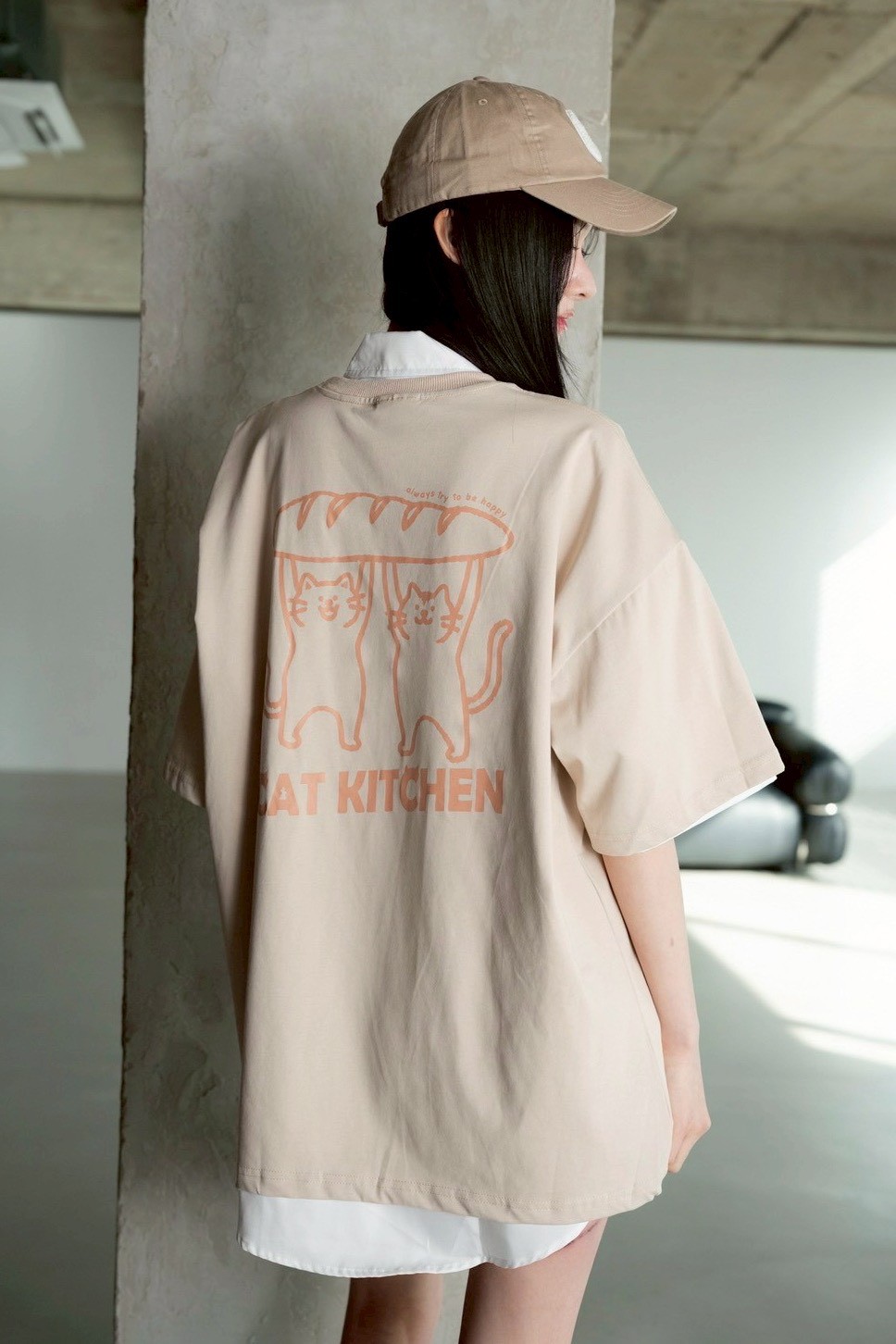 【現貨】CAT KITCHEN貓咪麵包印花短T