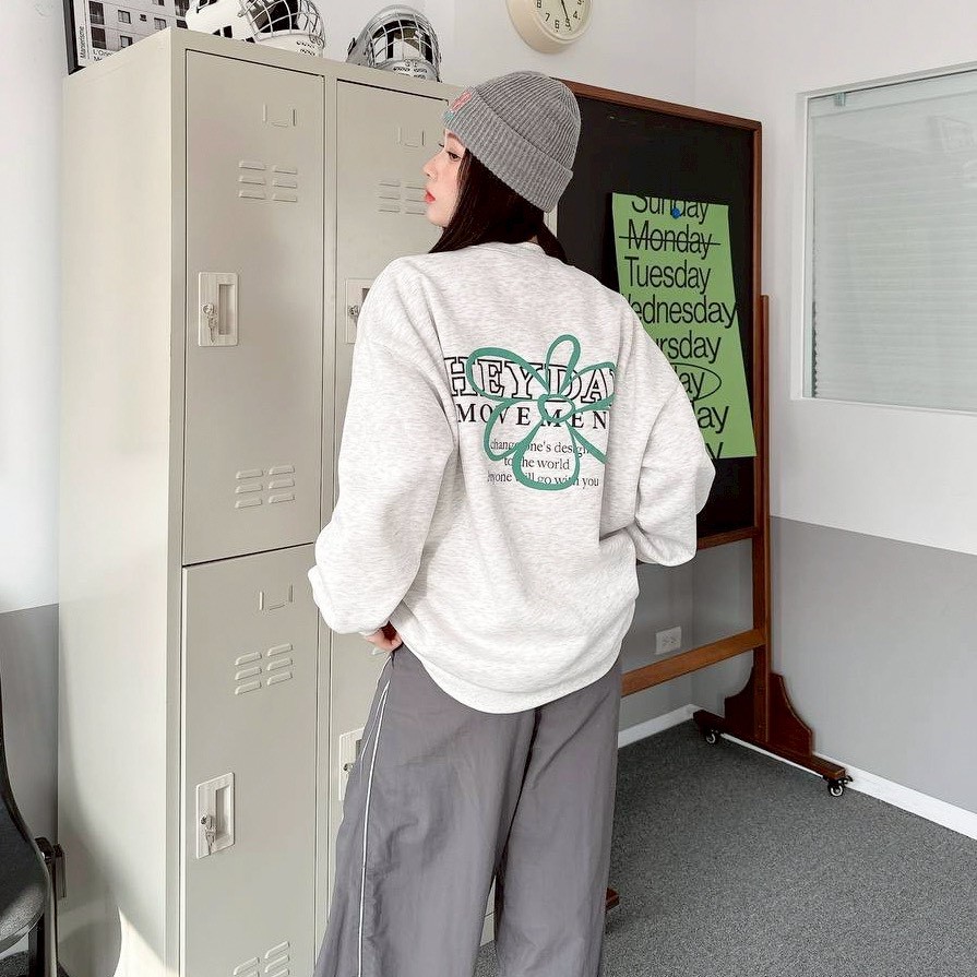 【現貨】HEYDAY發泡花朵大學T