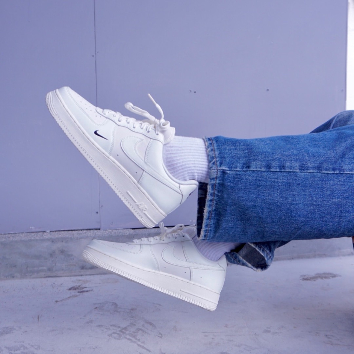 【現貨】NIKE AF1奶油刺繡小勾｜HF1058-133