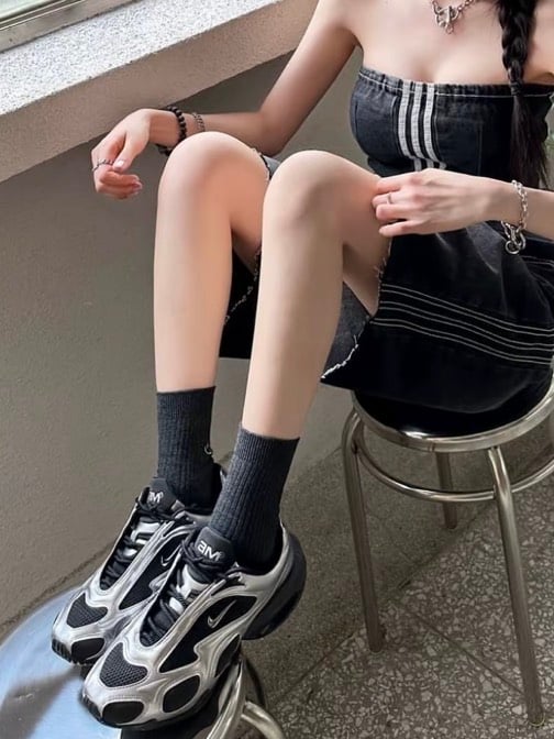 【現貨+預購 ! Karina同款】Nike Air Max Muse 金屬銀黑 黑銀 氣墊  科技感｜FV1920-001