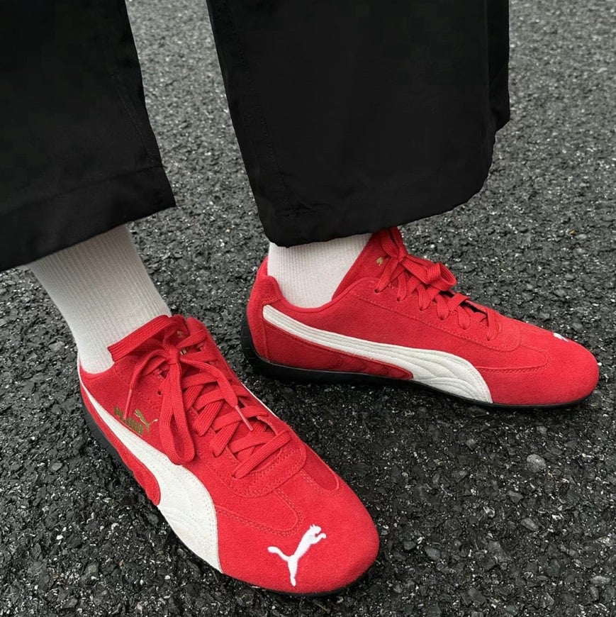 【現貨】PUMA SPEEDCAT OG 正紅 紅白 賽車鞋 復古 Rosé 朴彩英代言同款 男女鞋｜398846-02