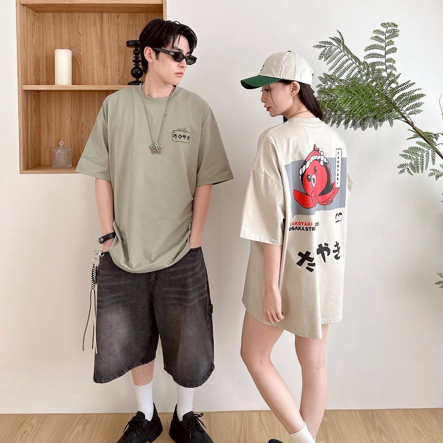 【SORONA® 涼感現貨】TAKOYAKI日文章魚師傅印花短T