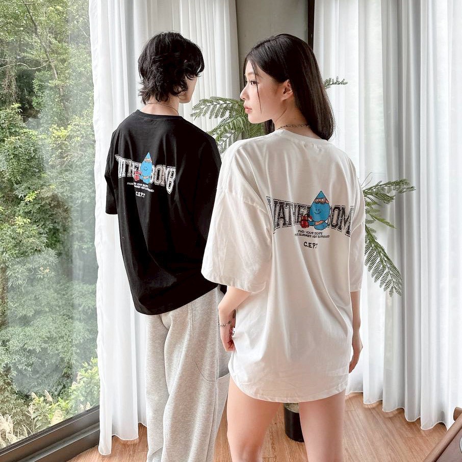 【現貨】WATER BOOM炸彈藍精靈印花短T