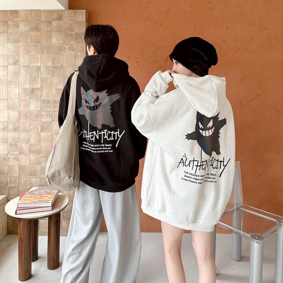 【爆款現貨】炫彩反光耿鬼印花帽T