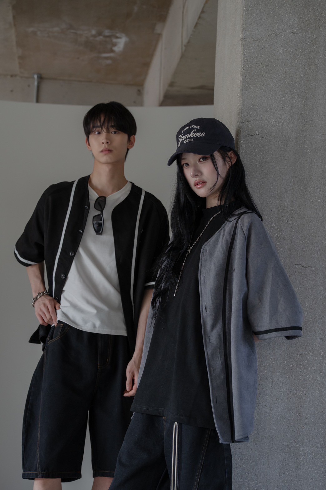 【現貨】哥德C字開襟插肩短袖罩衫