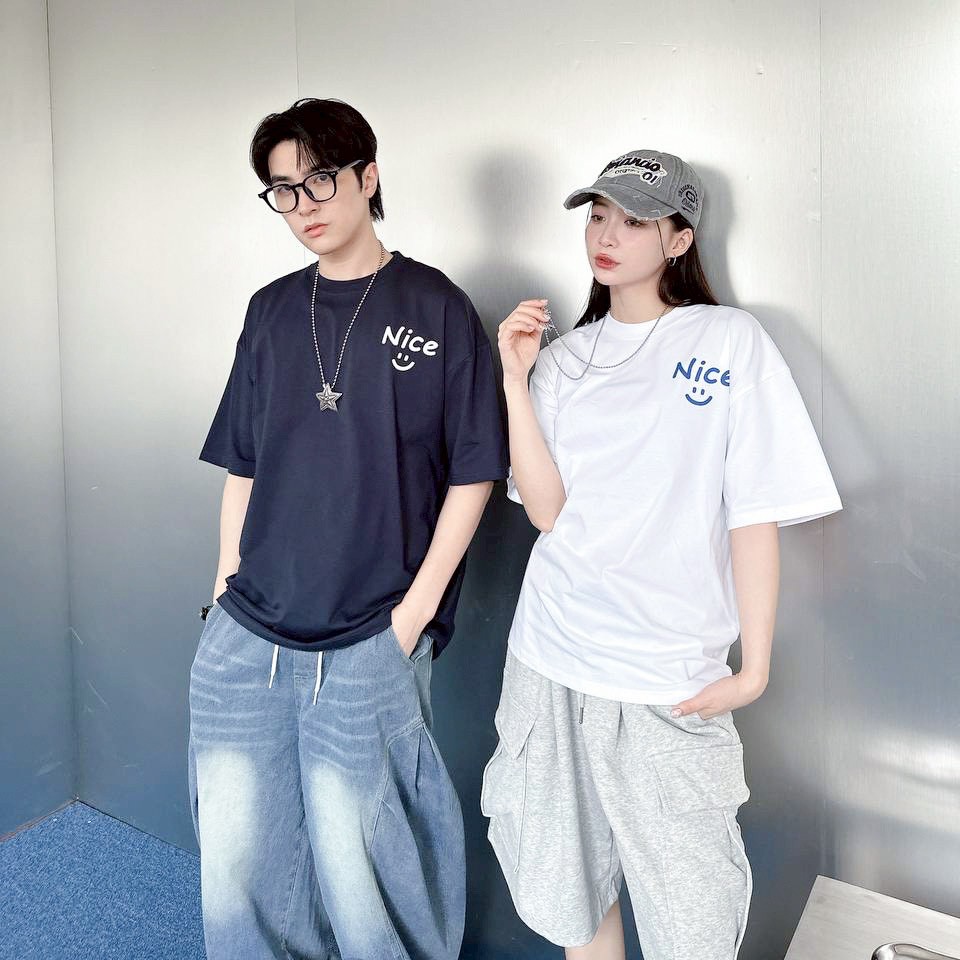 【SORONA® 涼感現貨】NICE 笑臉印花短T