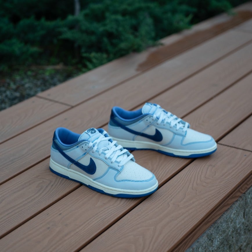 【新款!!】Nike Dunk Low Retro SE "Blue Void" 米藍縫線 編織 渲染 白藍 ｜IB6752-101