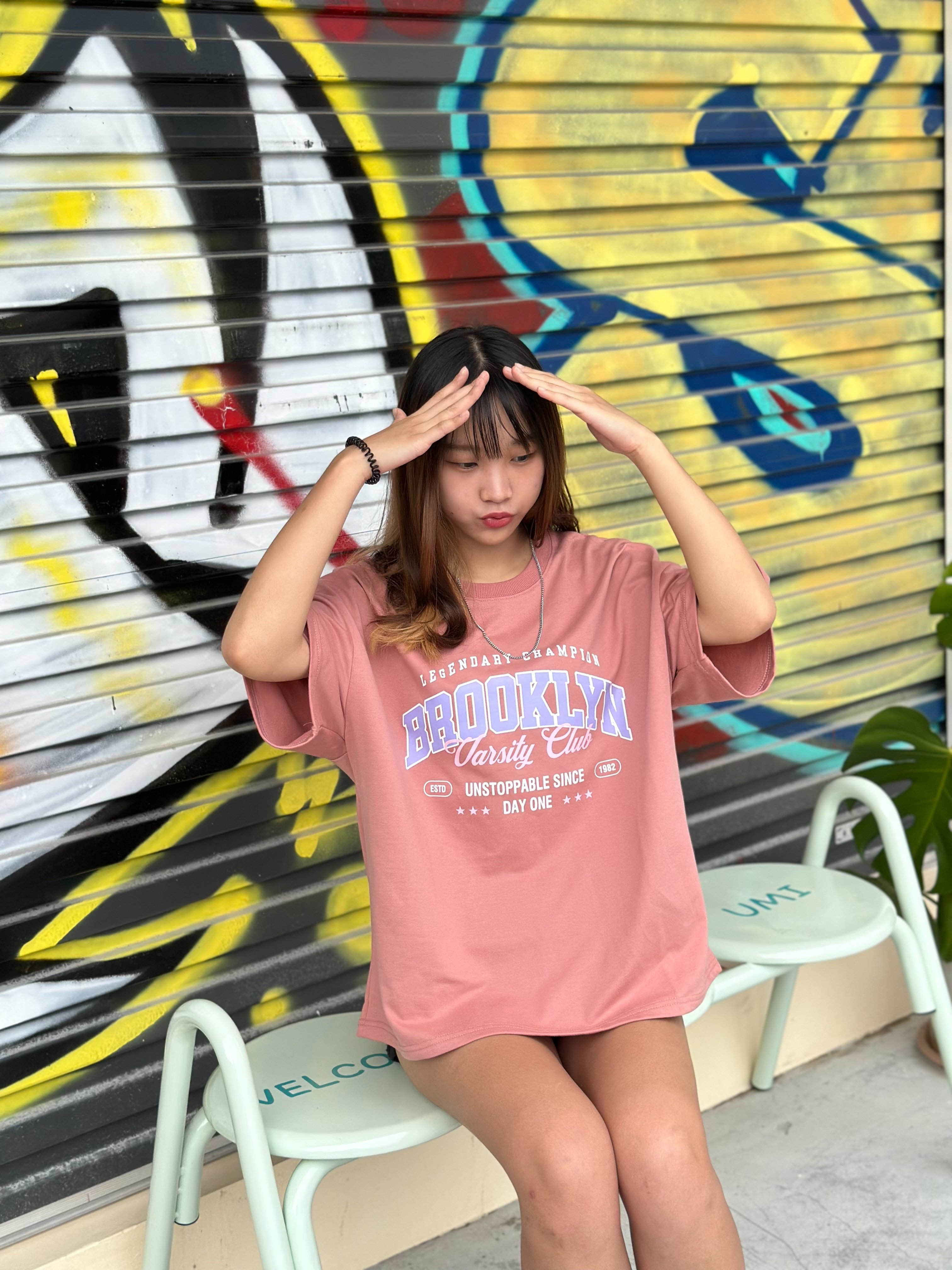 【繽紛校園風現貨】BROOKLYN英字短T