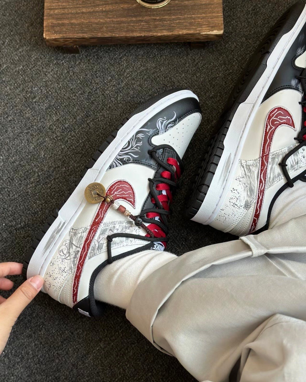 【訂製款】Nike Dunk Low 赤勾紋影