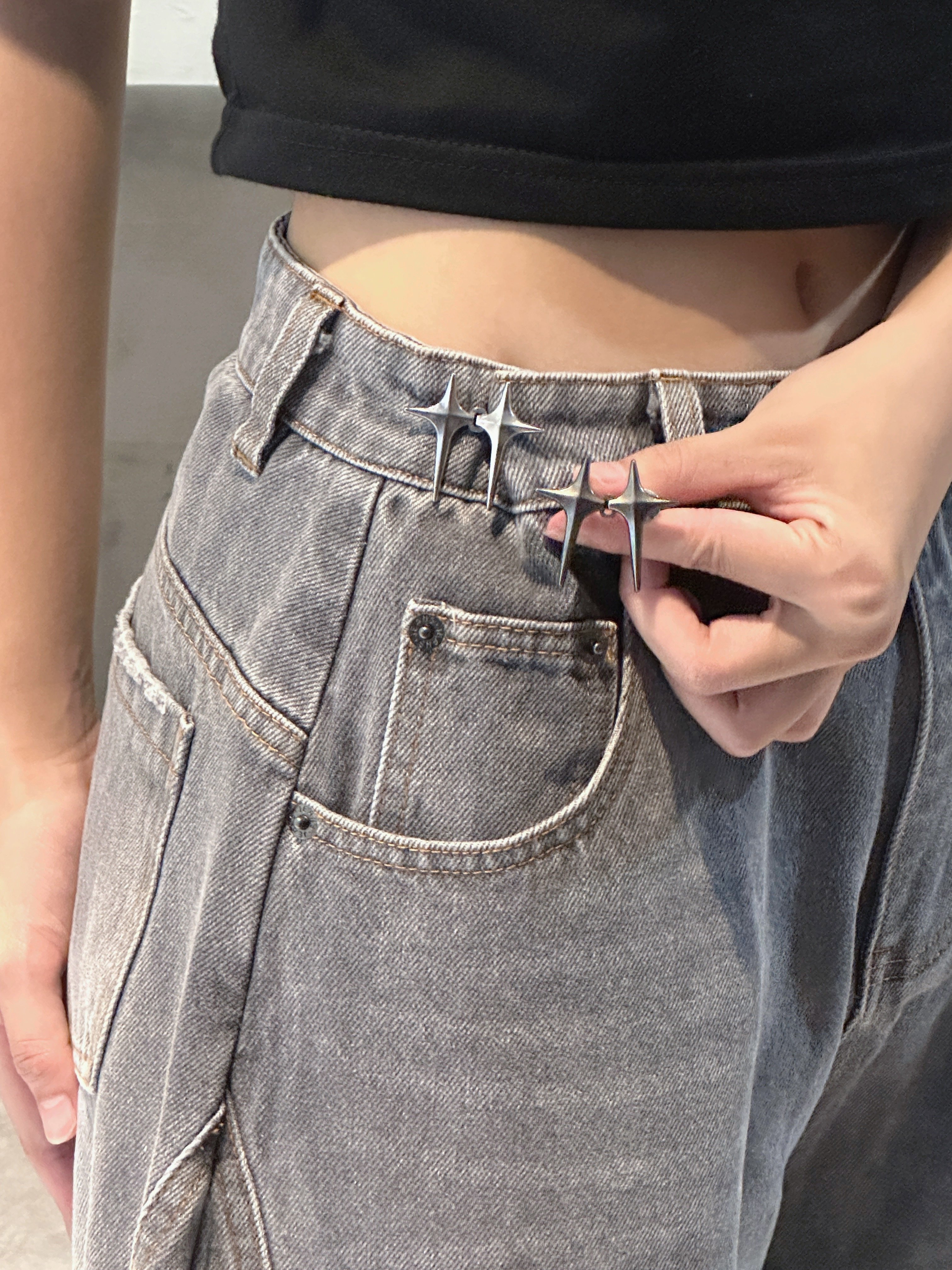 【穿搭加分品】十字星縮腰扣