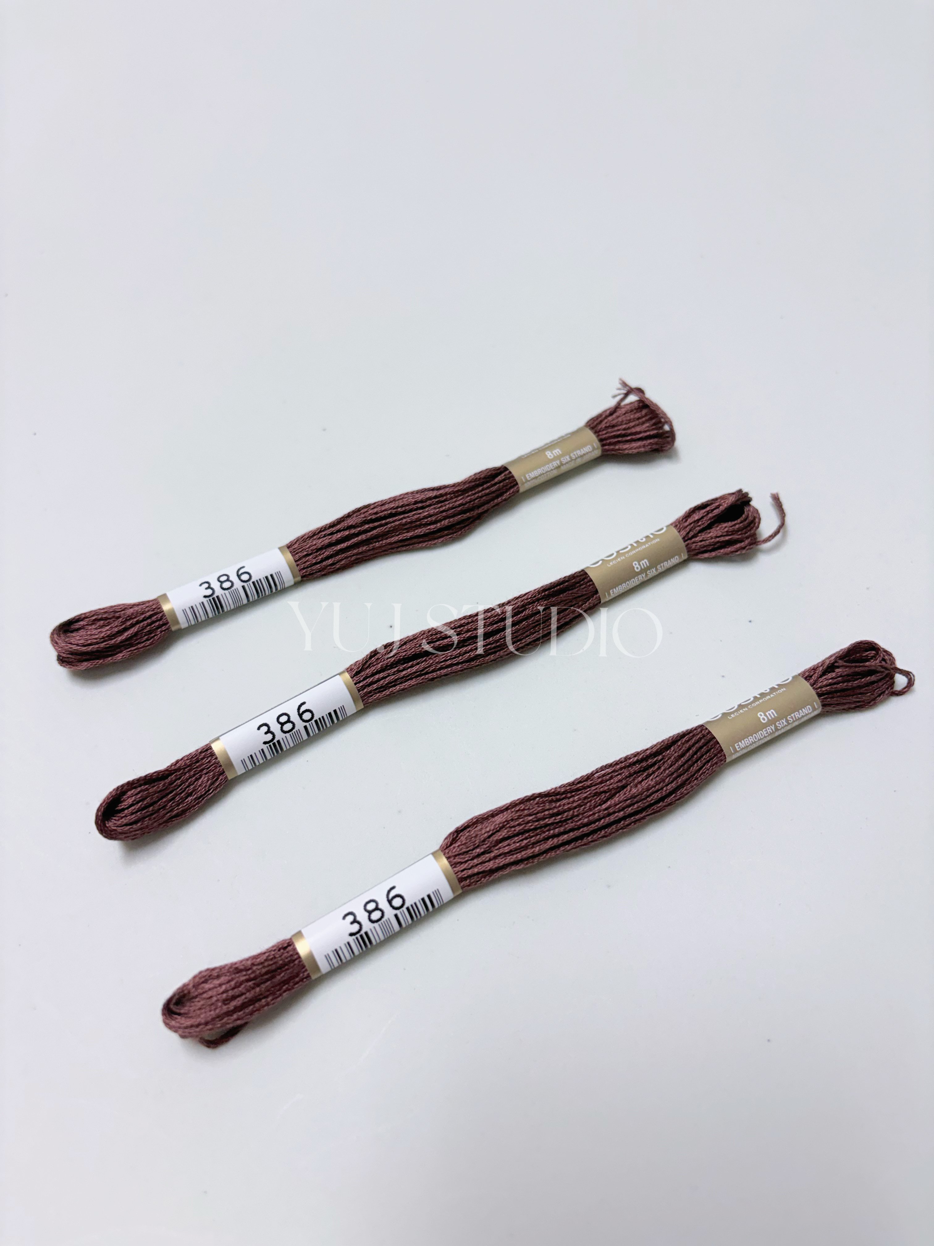 日本原裝進口COSMO 25番繡線 [色號386-480A] 區間