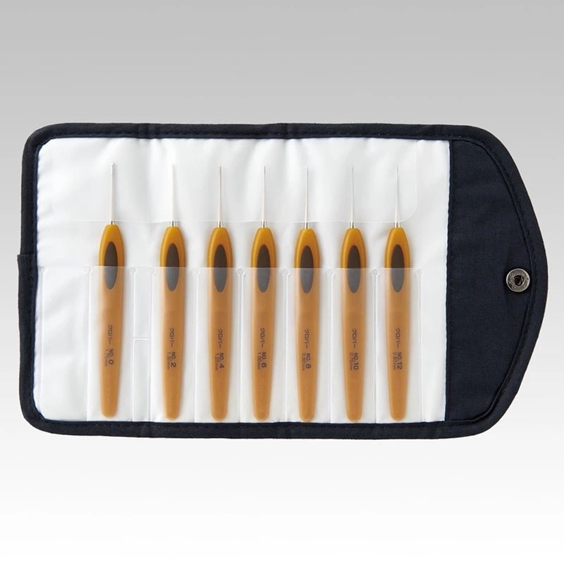【現貨】日本Clover可樂牌 Pen-E 新附柄蕾絲鉤針套組