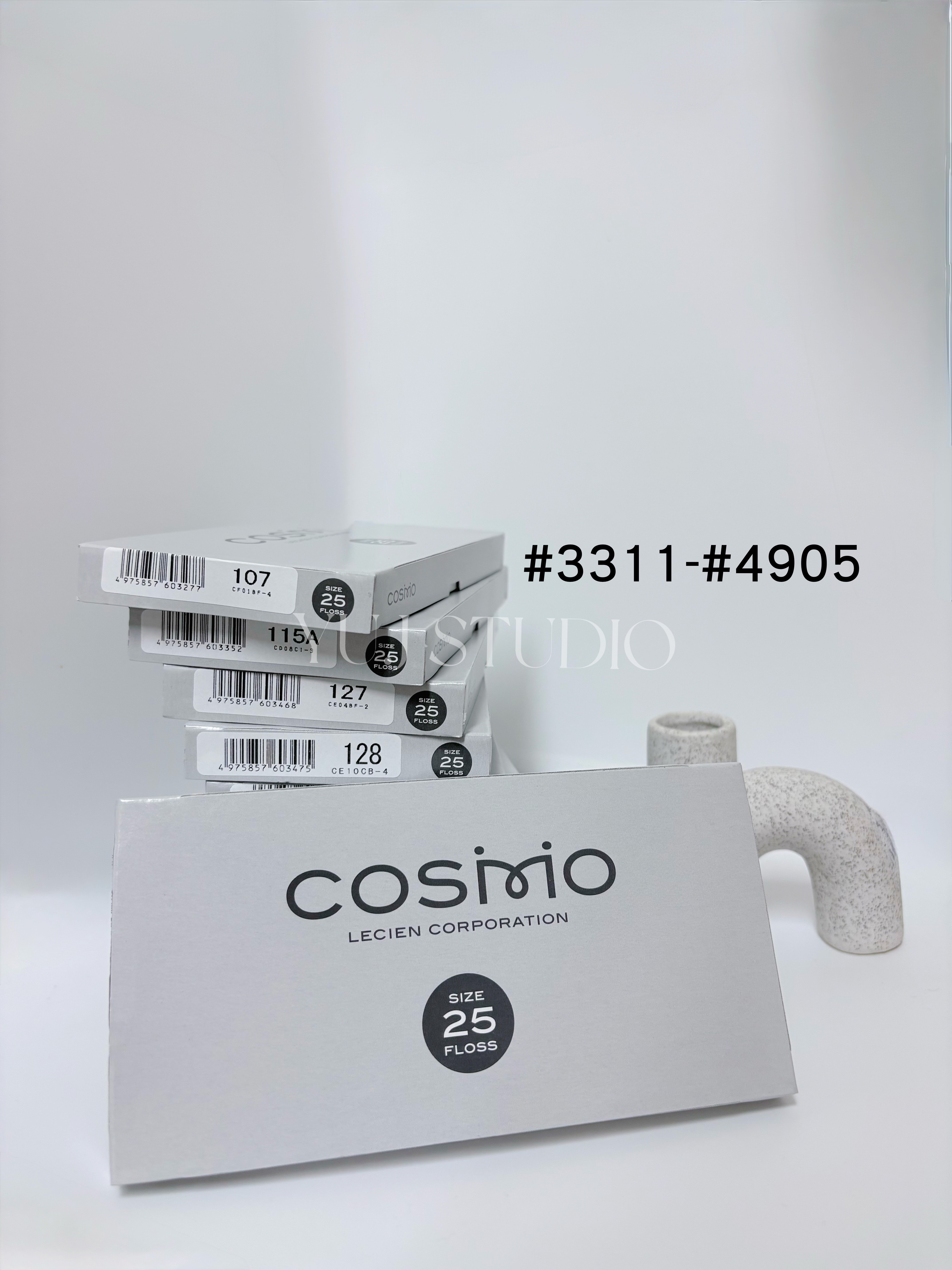 日本原裝進口COSMO 25番繡線 [色號3311-4905] 區間