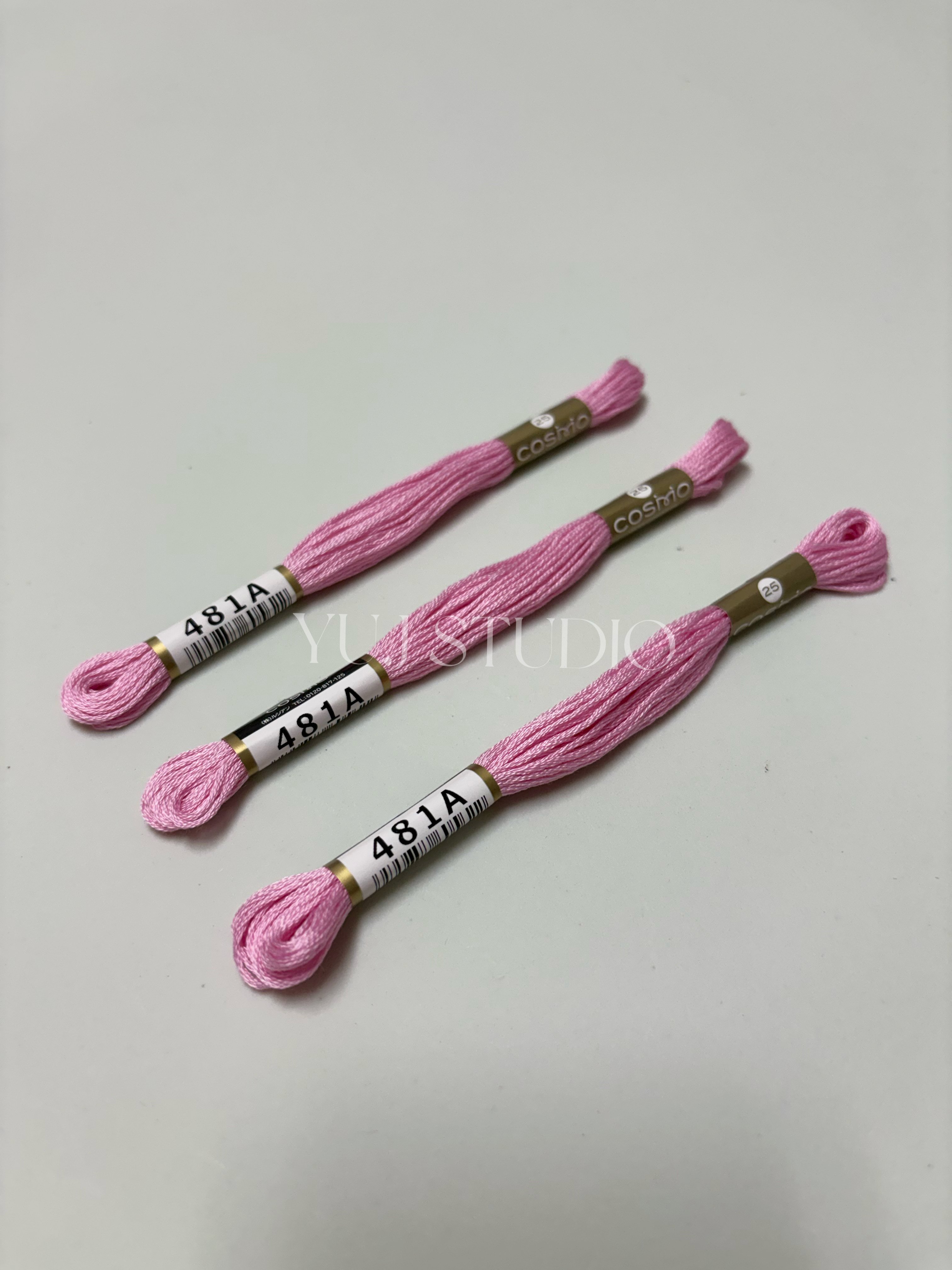 日本原裝進口COSMO 25番繡線 [色號481A-600] 區間