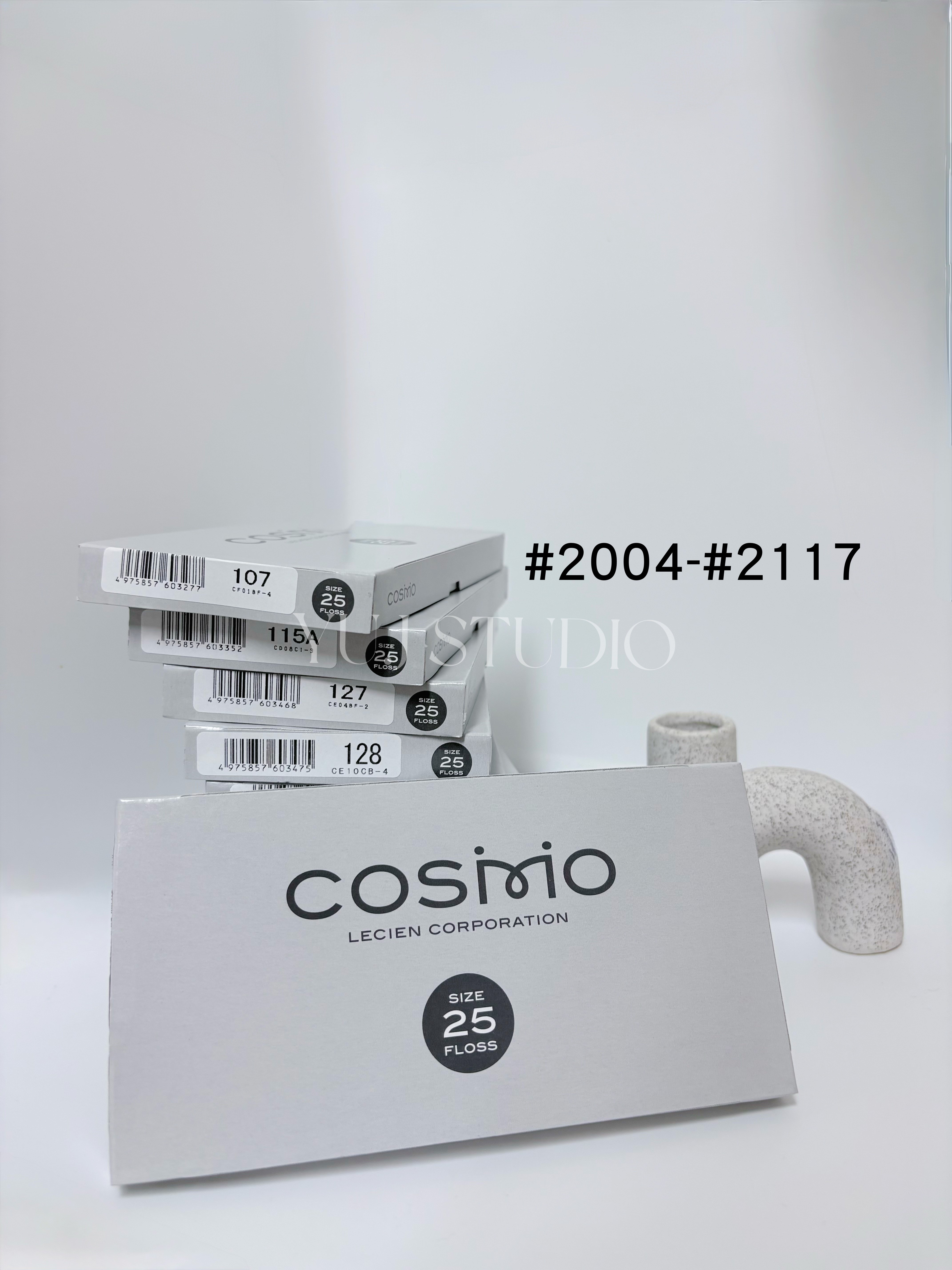日本原裝進口COSMO 25番繡線 [色號2004-2117] 區間