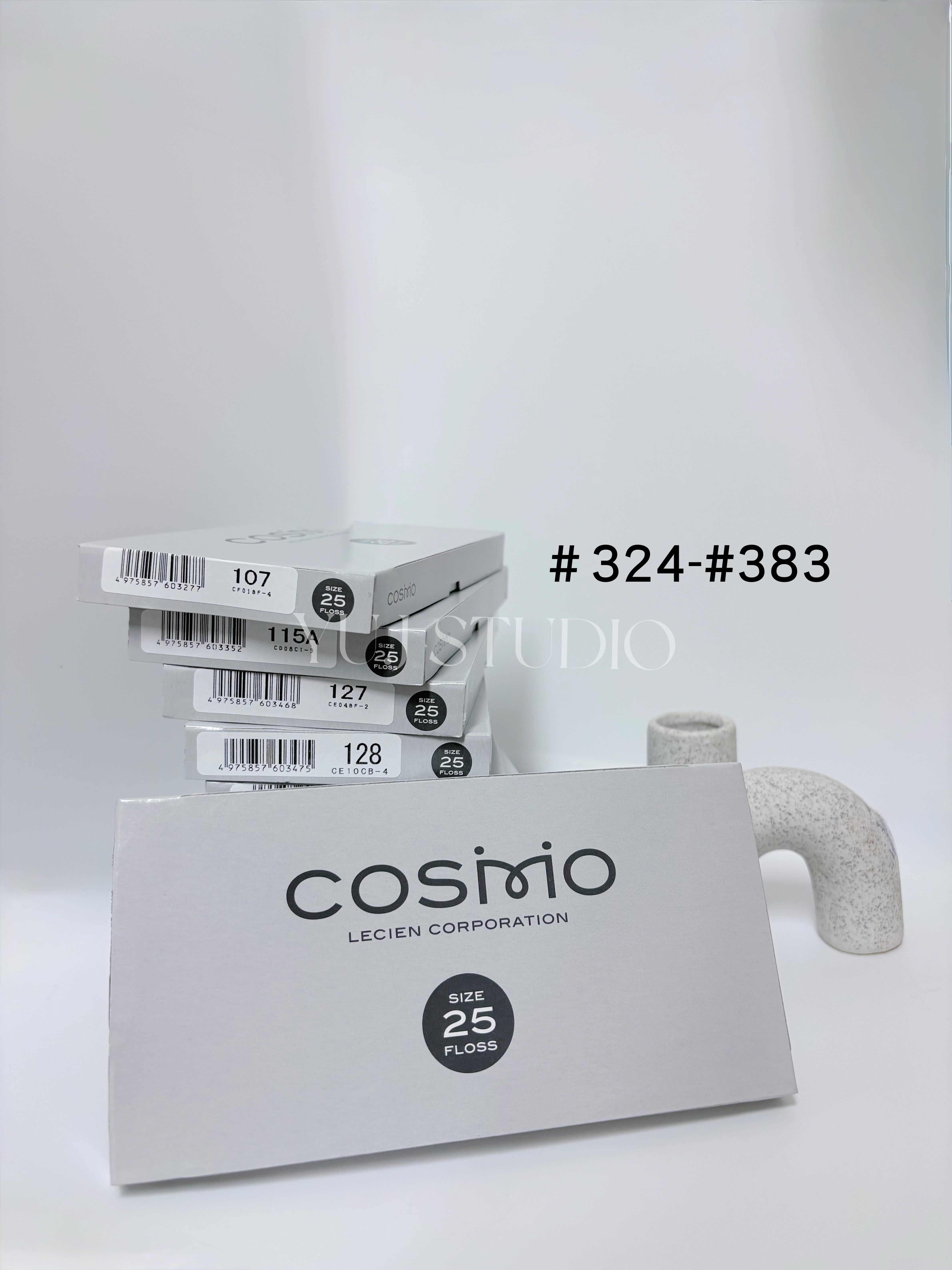 日本原裝進口COSMO 25番繡線 [色號324-383] 區間