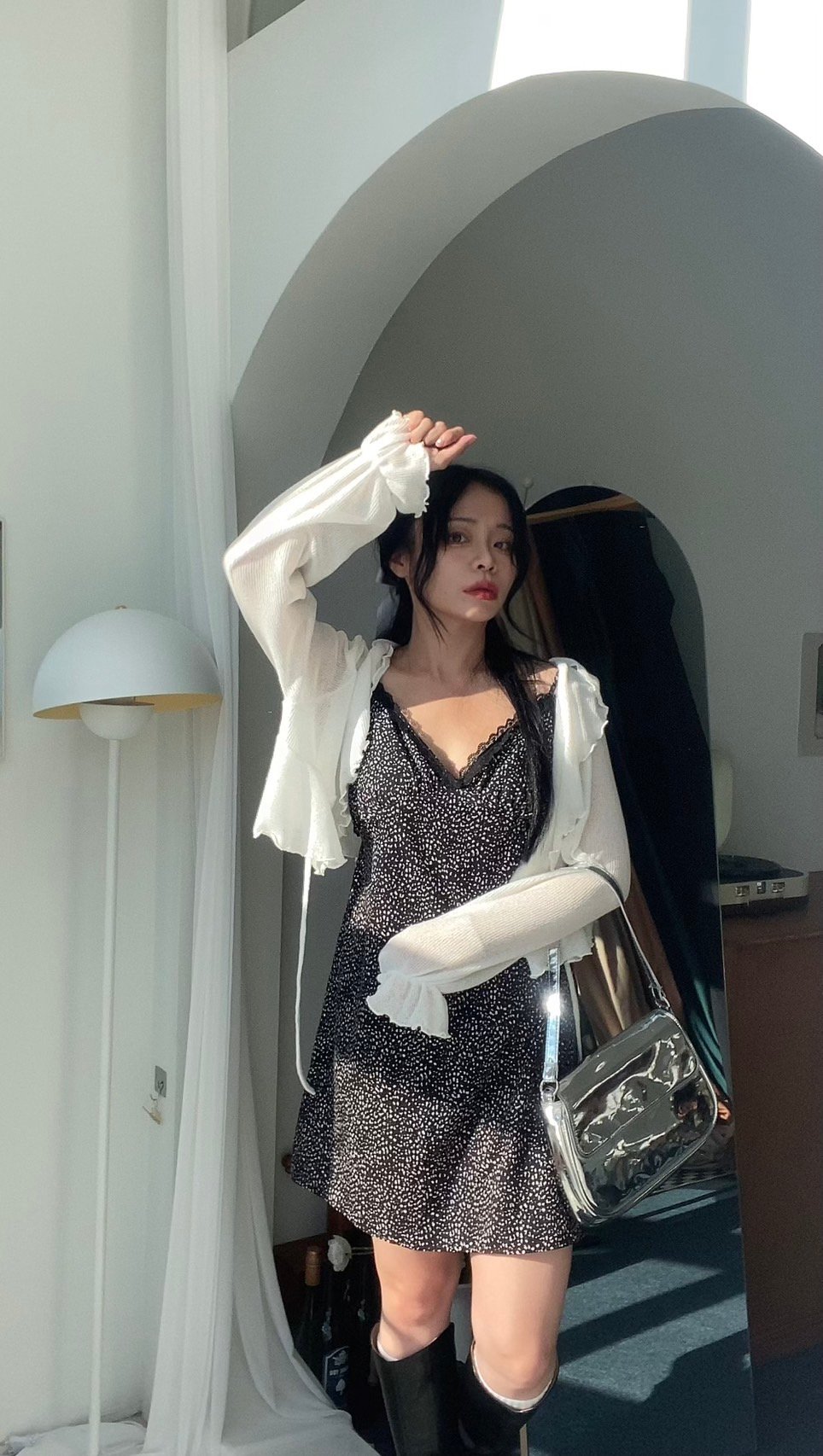 ROMANCE- 大荷葉邊浪漫 防曬罩衫上衣