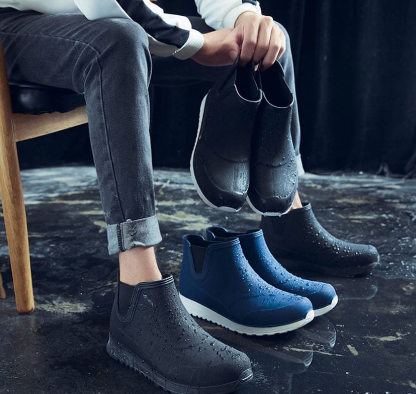 ~子甄彣璟~男潮時尚 雨鞋 雨靴 防水 防滑 釣魚鞋 工作鞋 沙灘鞋 休閒鞋 溯溪鞋 兩棲鞋 廚師鞋 鞋子 防水鞋
