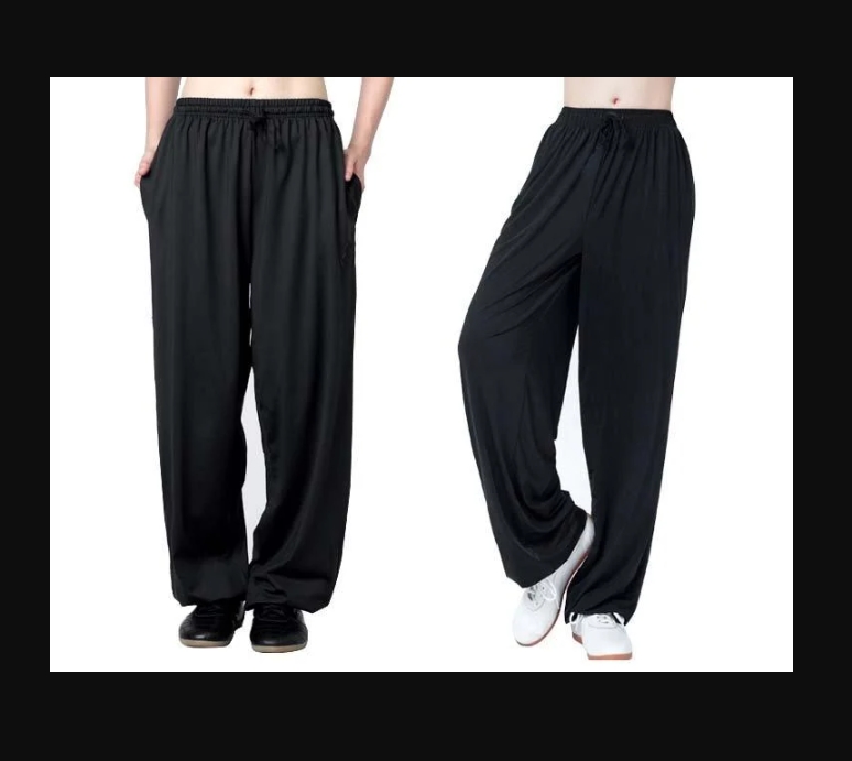 ~子甄彣璟~ 加厚款 秋冬款功夫褲 (共3組拉鍊)棉質運動褲  太極拳 黑色 燈籠褲-武術/瑜珈/禪坐休閒/運動