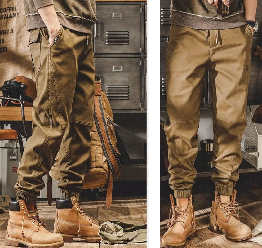 ~子甄彣璟~復古潮流 痞帥 哈倫褲 休閑褲 軍褲 戰術褲 束腳褲 工裝褲 工作褲 九分褲 褲子 長褲