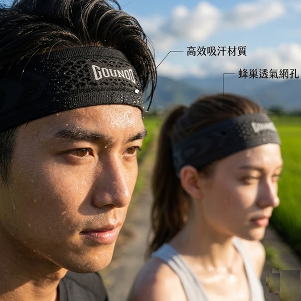 ~子甄彣璟~汗水管控頭帶 專業吸汗防滑 蜂巢網孔透氣 運動髮帶 輕量19g無感 止汗頭帶 高彈力吸汗 跑步 健身 籃球 單車