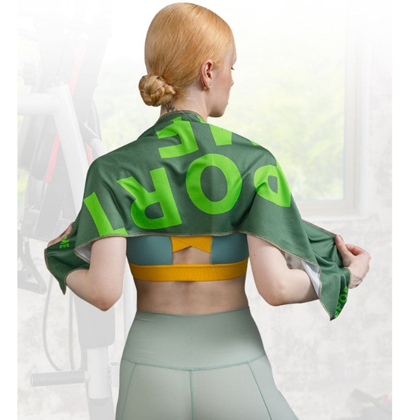 ~子甄彣璟~運動毛巾 冷感毛巾 運動涼感毛巾 一甩即涼 吸濕降溫急速涼感巾 吸水毛巾 健身毛巾 健身房 運動用品 擦汗巾 毛巾