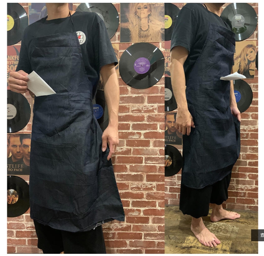 ~子甄彣璟~促銷價-牛仔圍裙 防油 防火花 耐磨 防塵 隔熱 防護 圍裙 電銲 防護衣 工業用品 牛仔布 工作衣