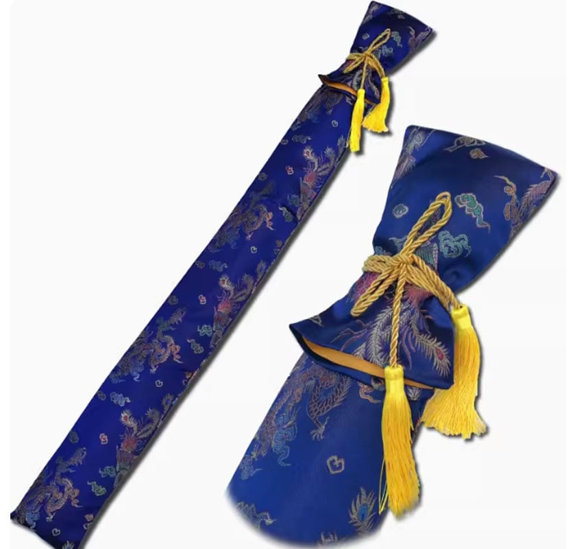 ~子甄彣璟~『章氏拾年老店』劍套 錦袋 絲綢劍袋 寶劍袋 刀劍袋 劍道 合氣道 太極拳武術 太極劍袋 刀袋 棍袋