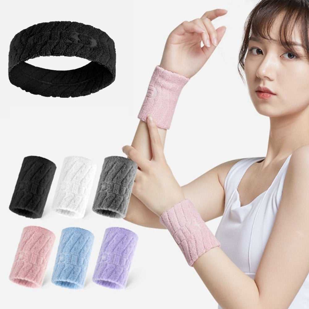 ~子甄彣璟~運動頭帶 護腕 吸汗 擦汗 毛巾 運動 健美 健身跑步 籃球 網球 羽毛球 護手腕