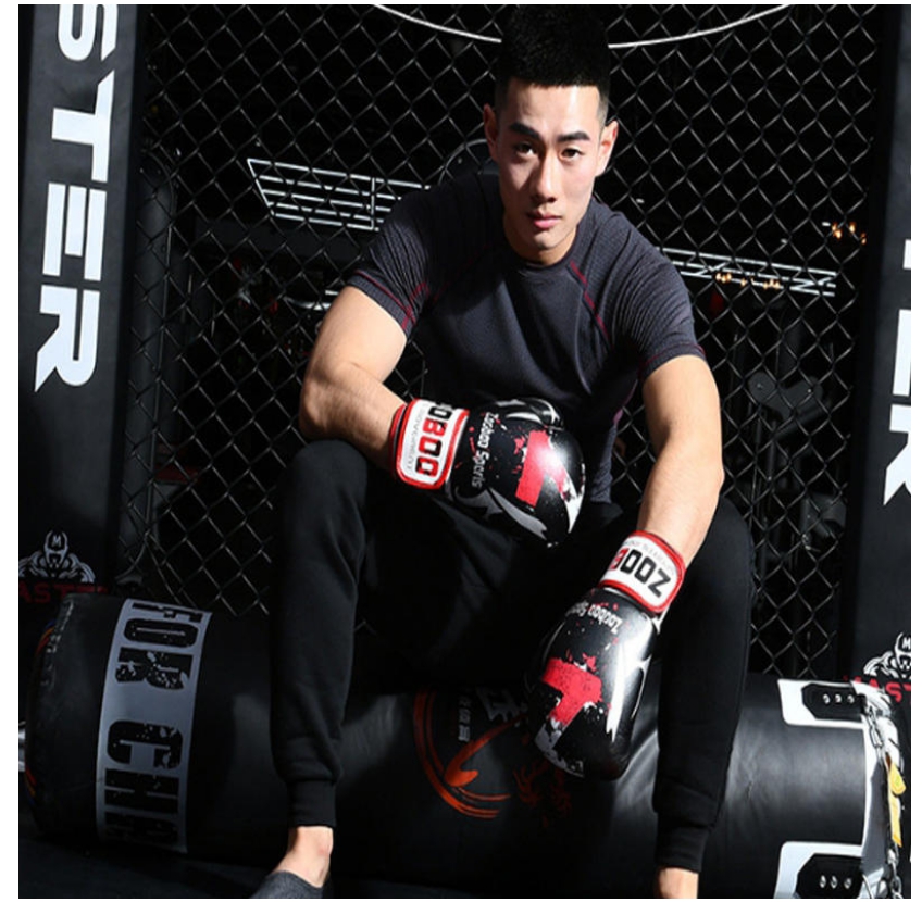 ~子甄彣璟~虎纹10盎司拳擊手套 一次成型拳套 拳擊手套 搏擊手套 散打 泰拳 格鬥 散打 搏擊 武術 比賽沙袋拳套