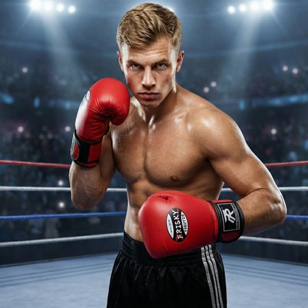 ~子甄彣璟~FR超纖皮拳套 拳擊手套 乳膠複合內膽 高質感 耐磨透氣 散打 泰拳 拳套 搏擊