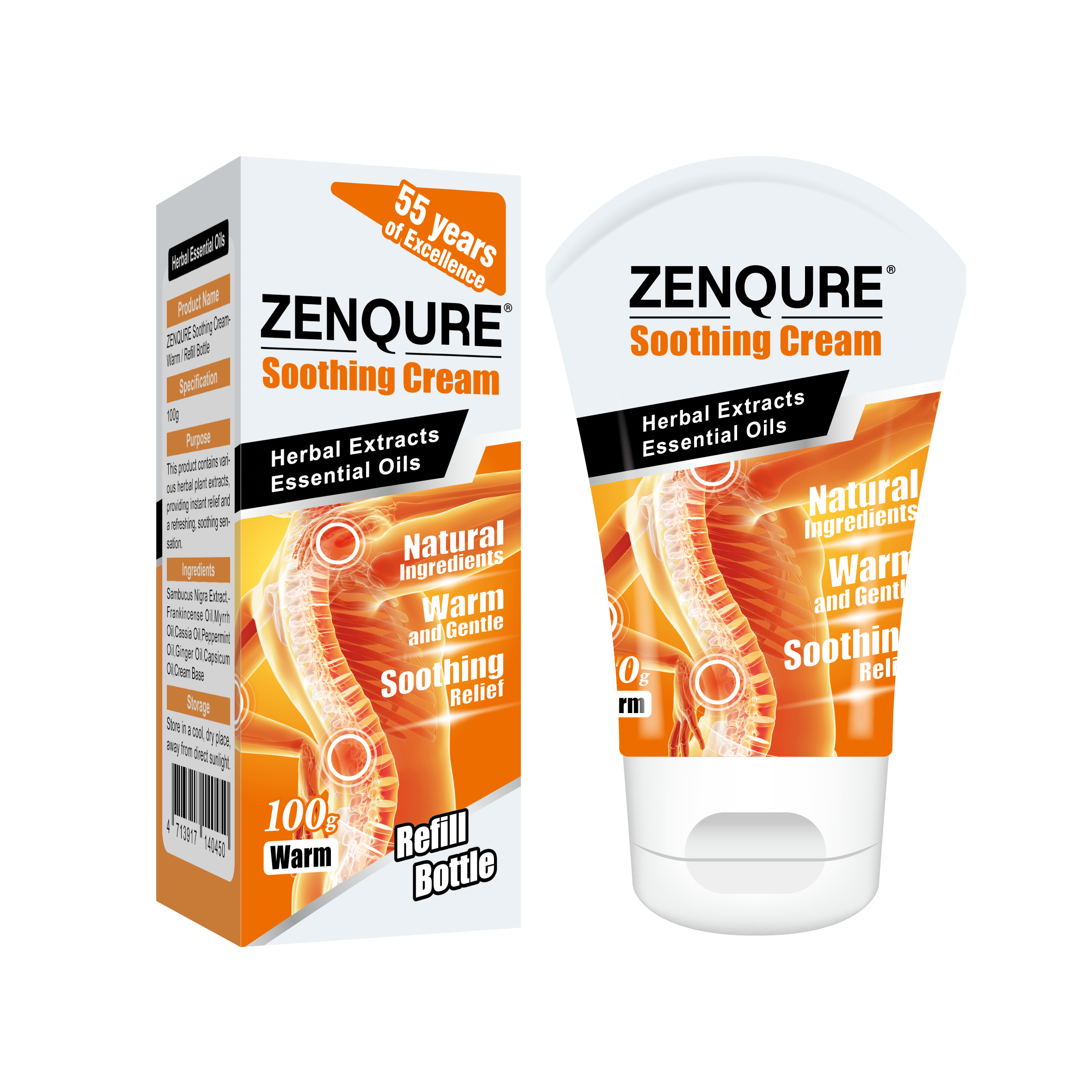 ZENQURE Soothing Cream Refill Bottle (Warm)