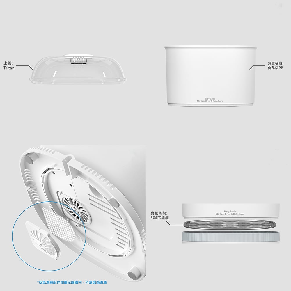 智真5plus消毒烘乾多用鍋(HL-0989) 配件專區