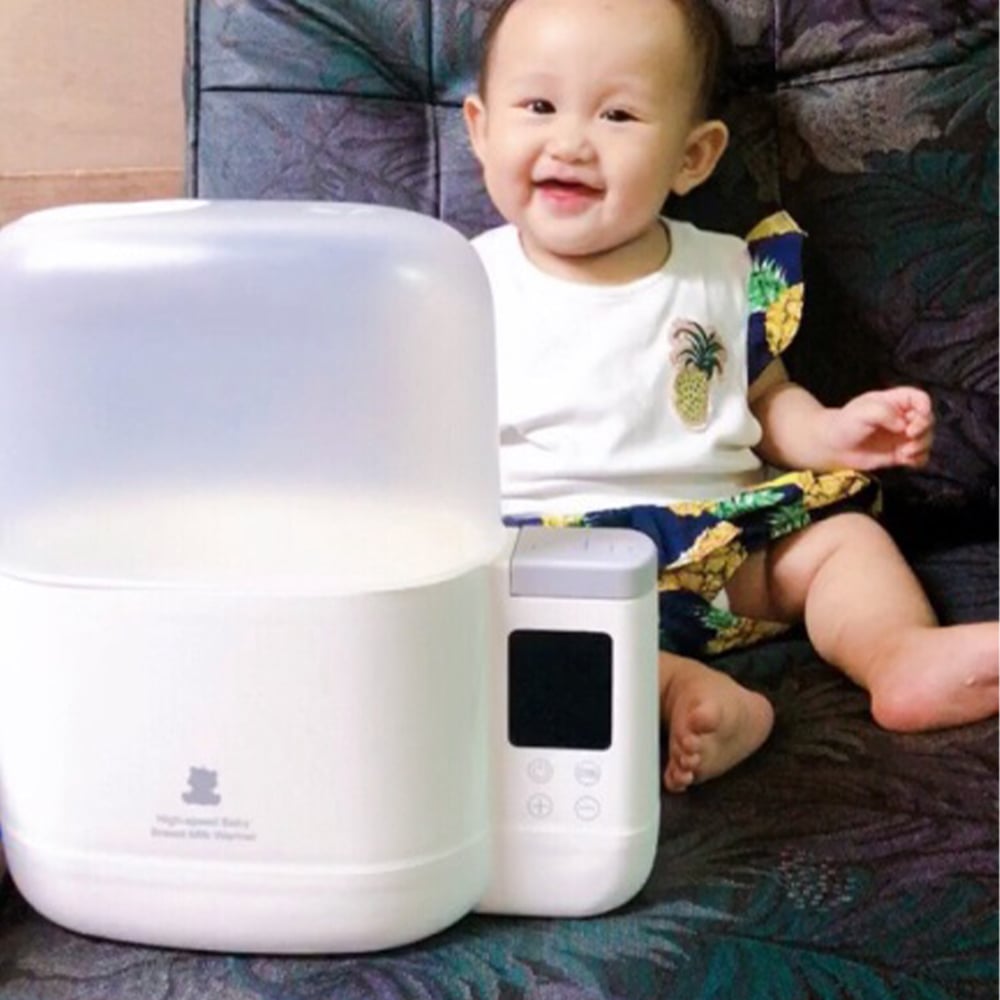 每一口都是最暖心的溫度-小白熊智能拍拍雙瓶溫奶器