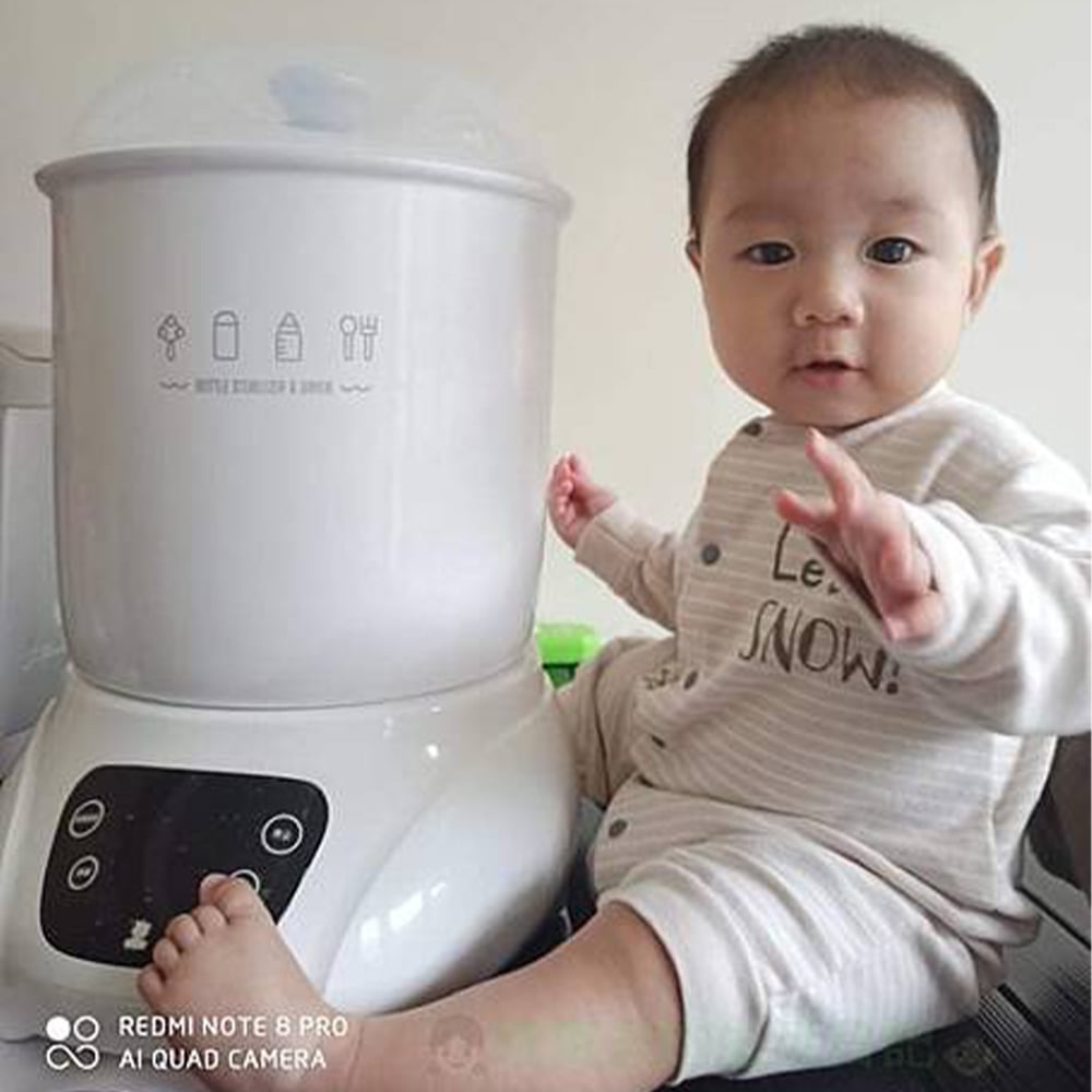 麻雀雖小五臟俱全的SnowBear智效奶瓶消毒烘乾鍋
