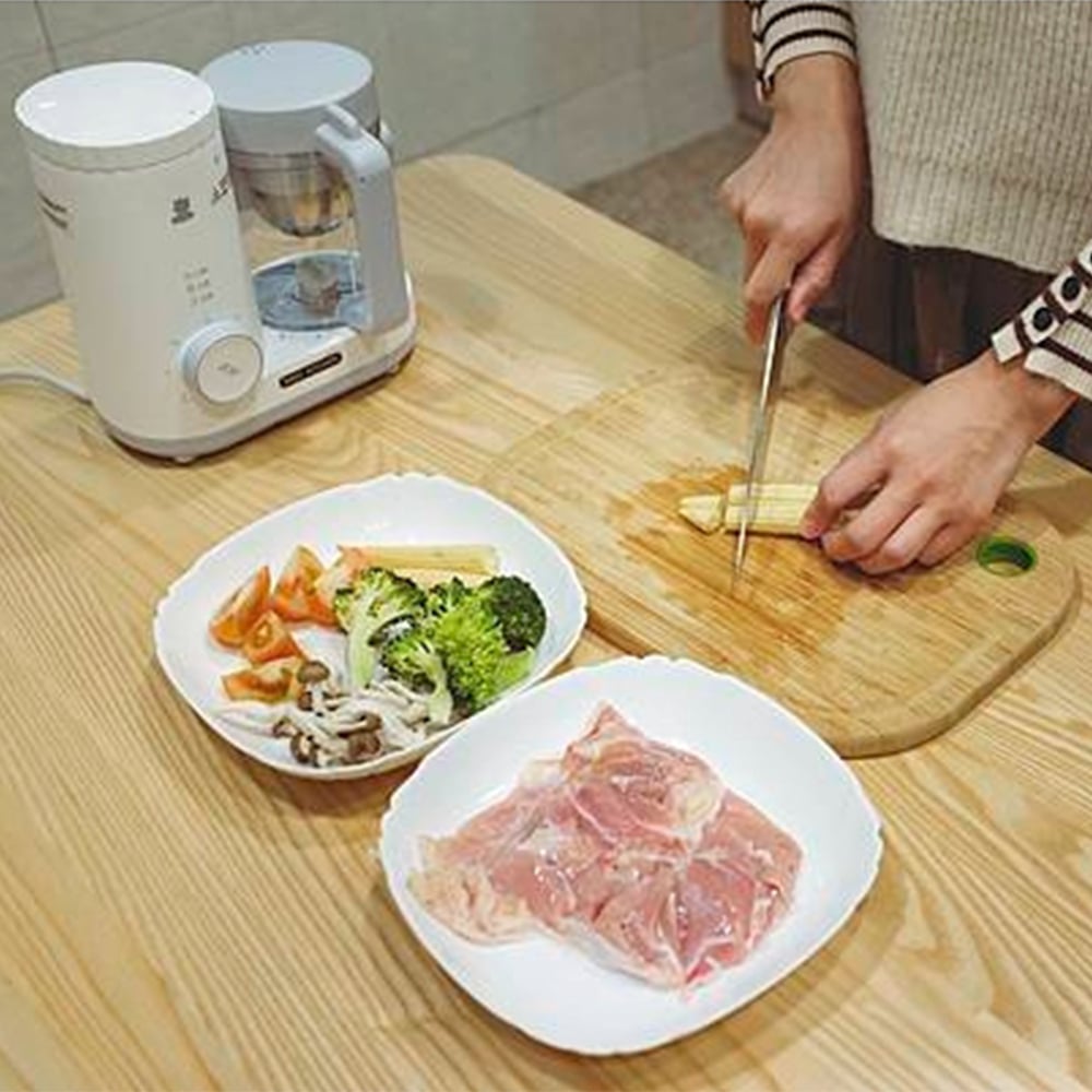 0歲就可以開始使用，各種食物泥、 副食品製作，蒸煮一機搞定!!