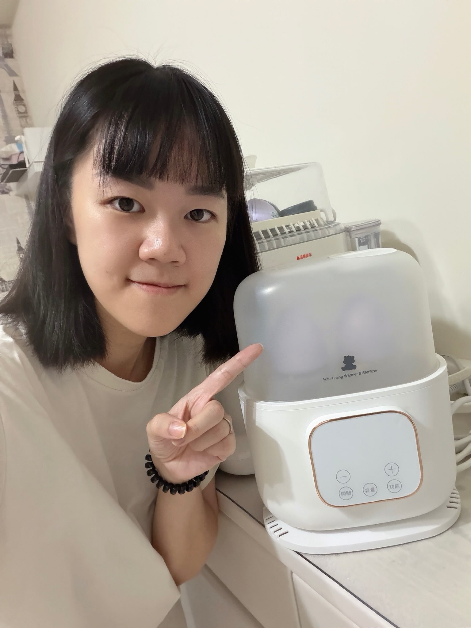 【SnowBear小白熊智勳 AI 保溫加熱消毒器】最讓我喜歡的就是它的 AI 自動計時功能⏳