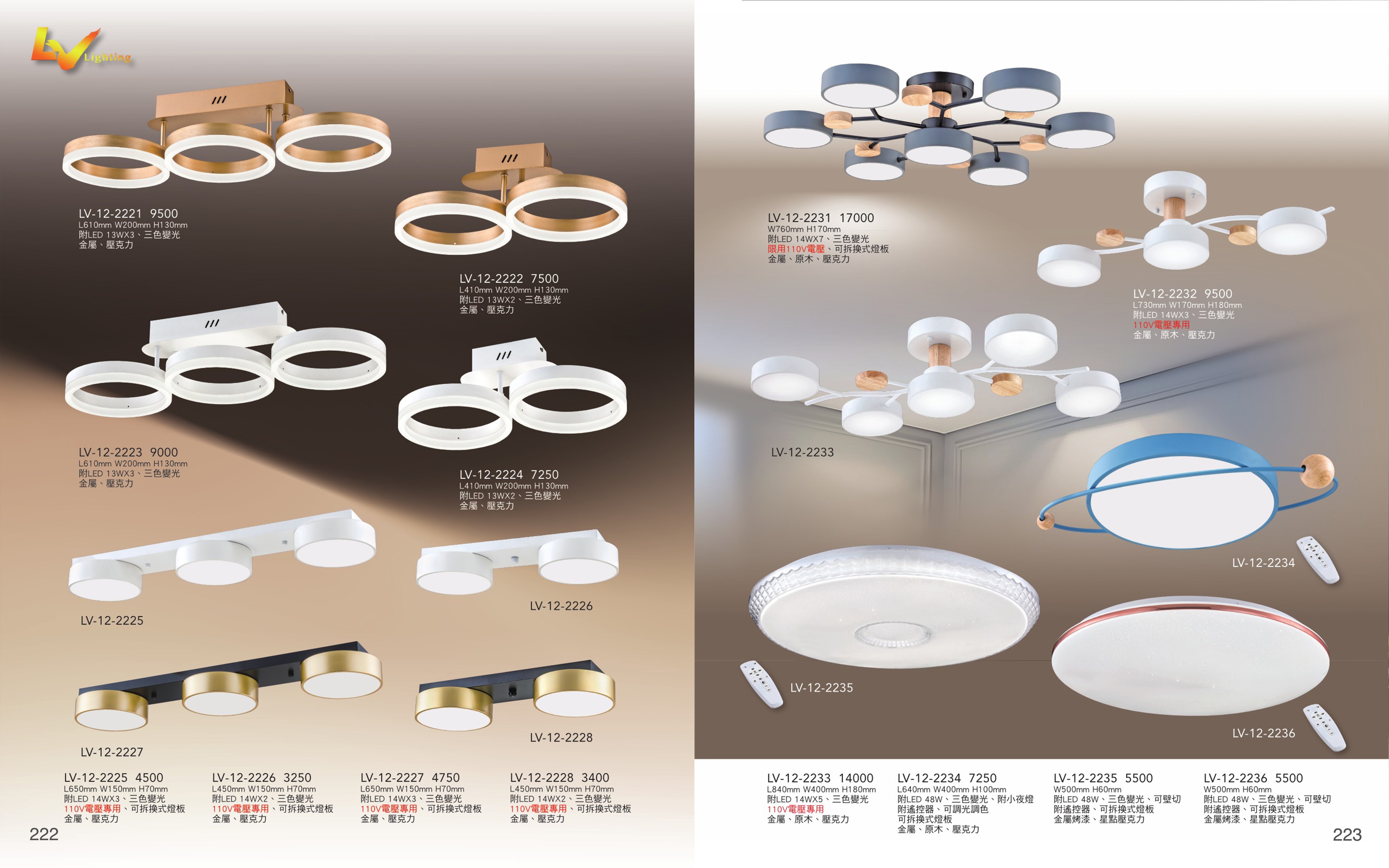 LED 吸頂燈系列 LV222