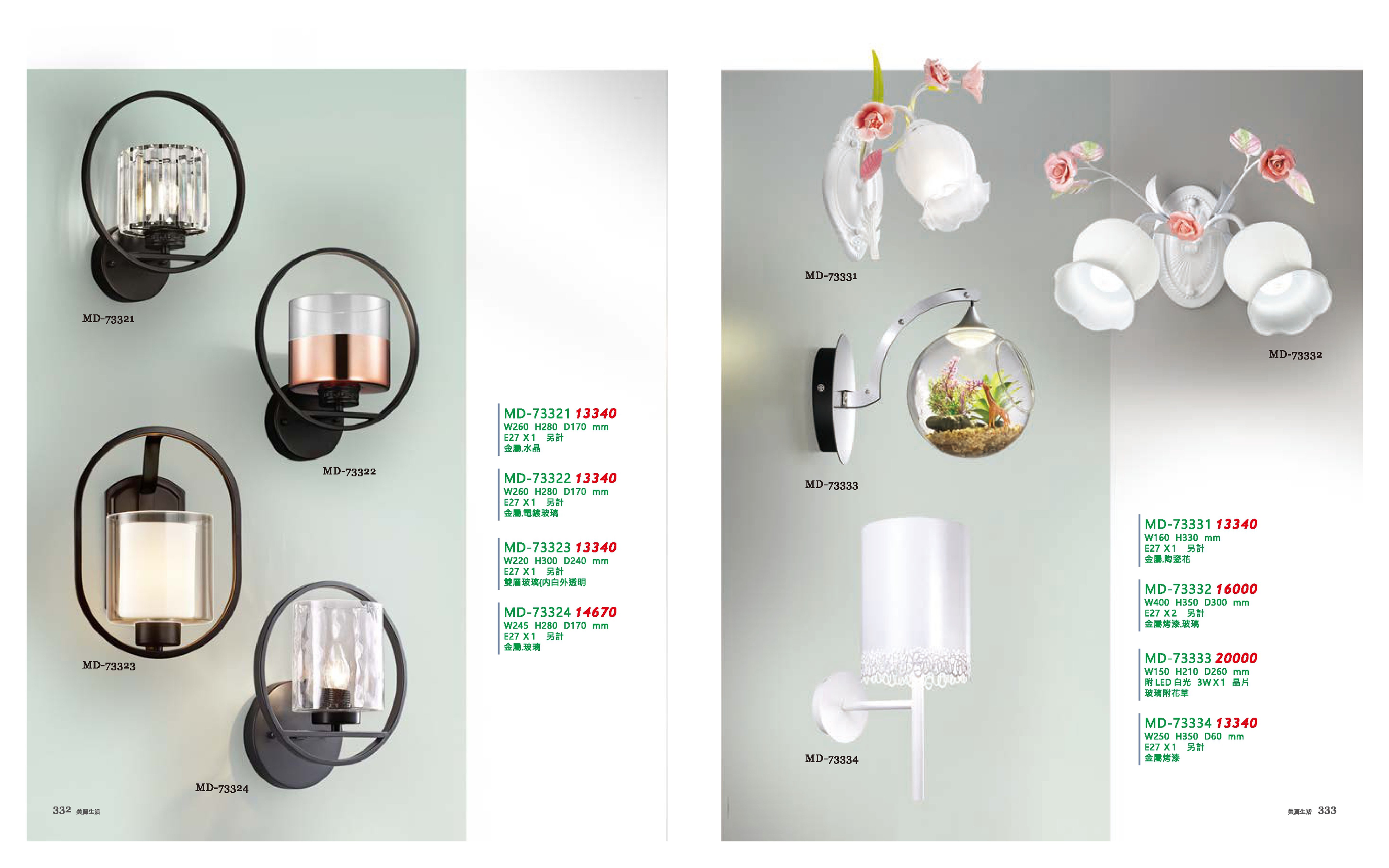 壁燈系列 MD332