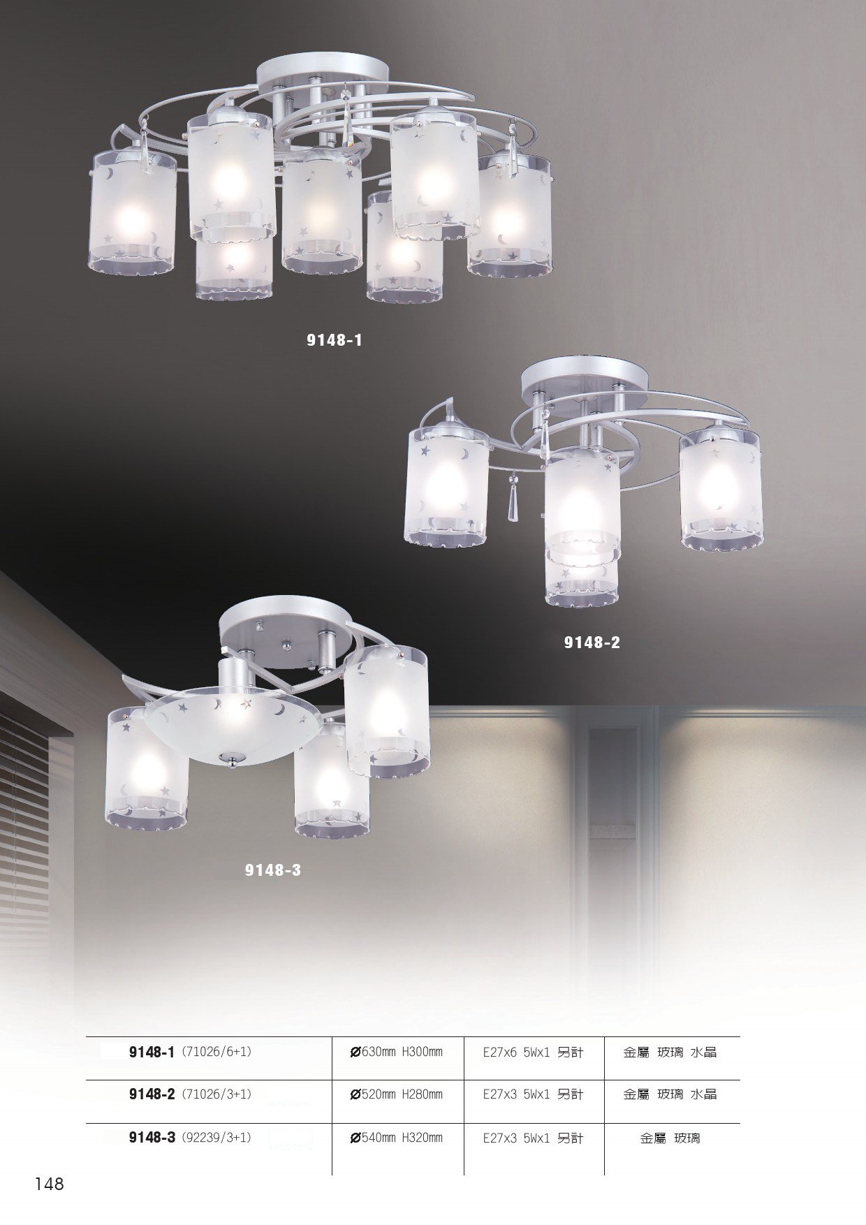 半吸頂燈系列 L148