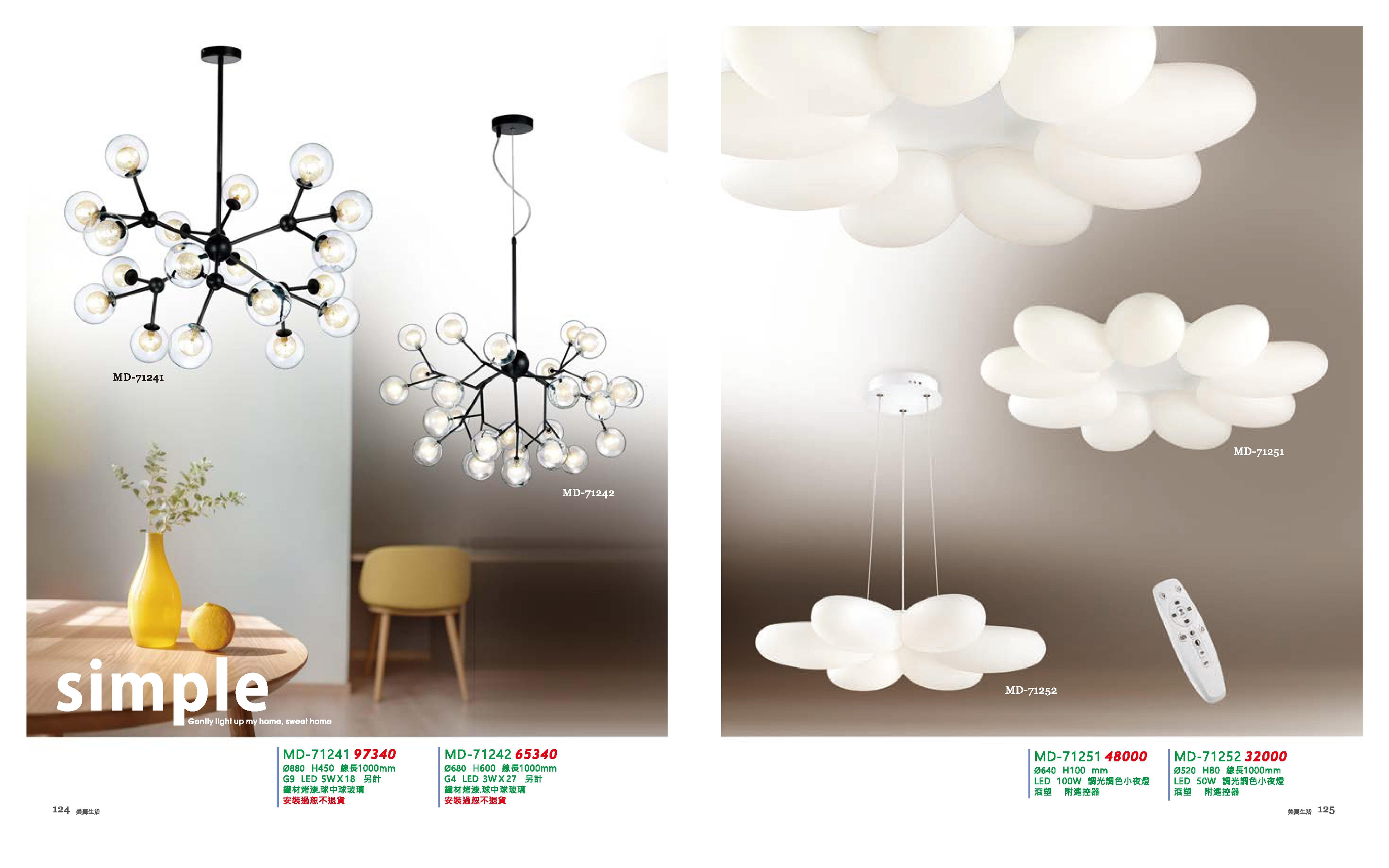 吊燈 / LED 餐吊燈 / LED吸頂燈系列 MD124