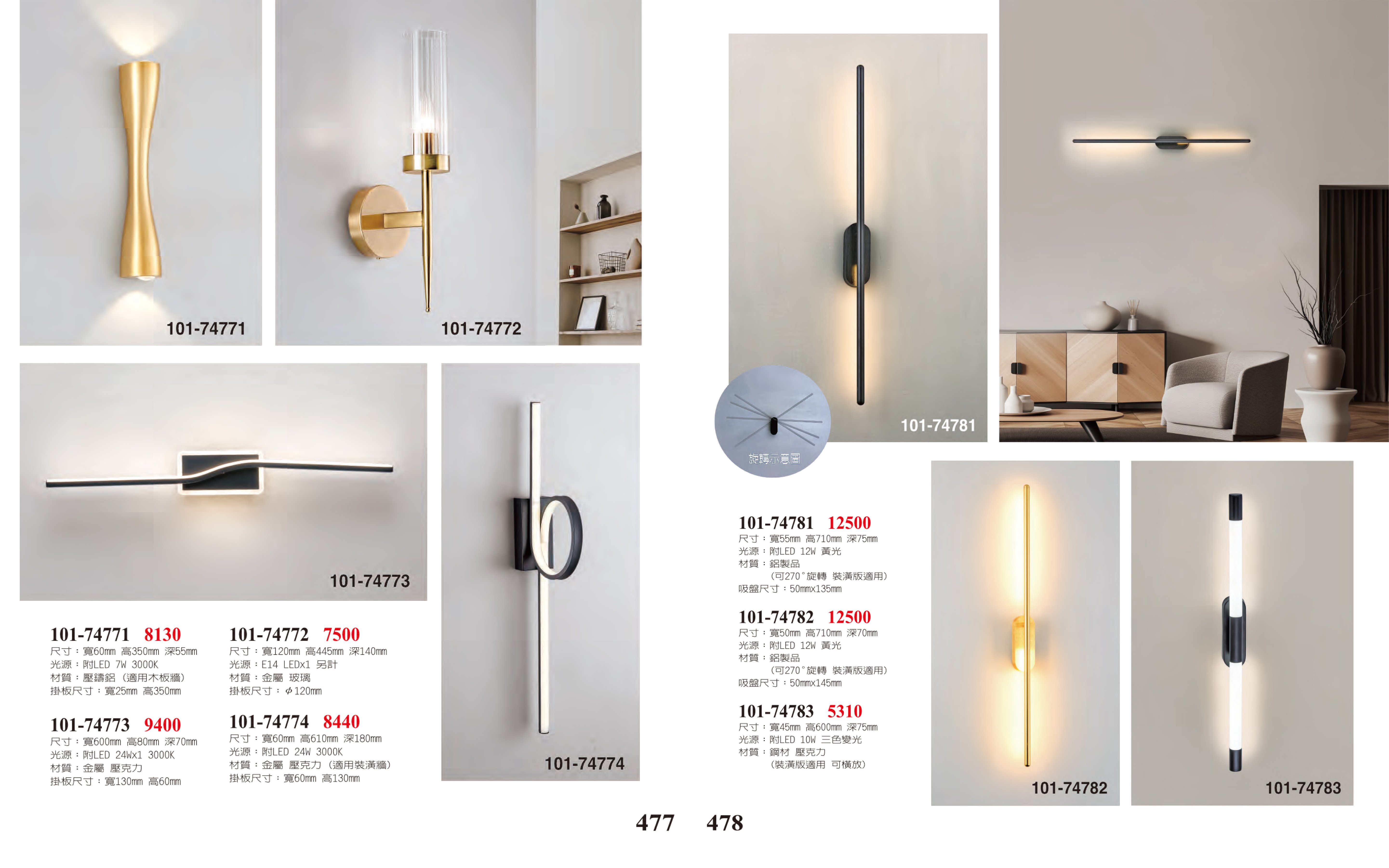 壁燈 / LED壁燈系列 101-477