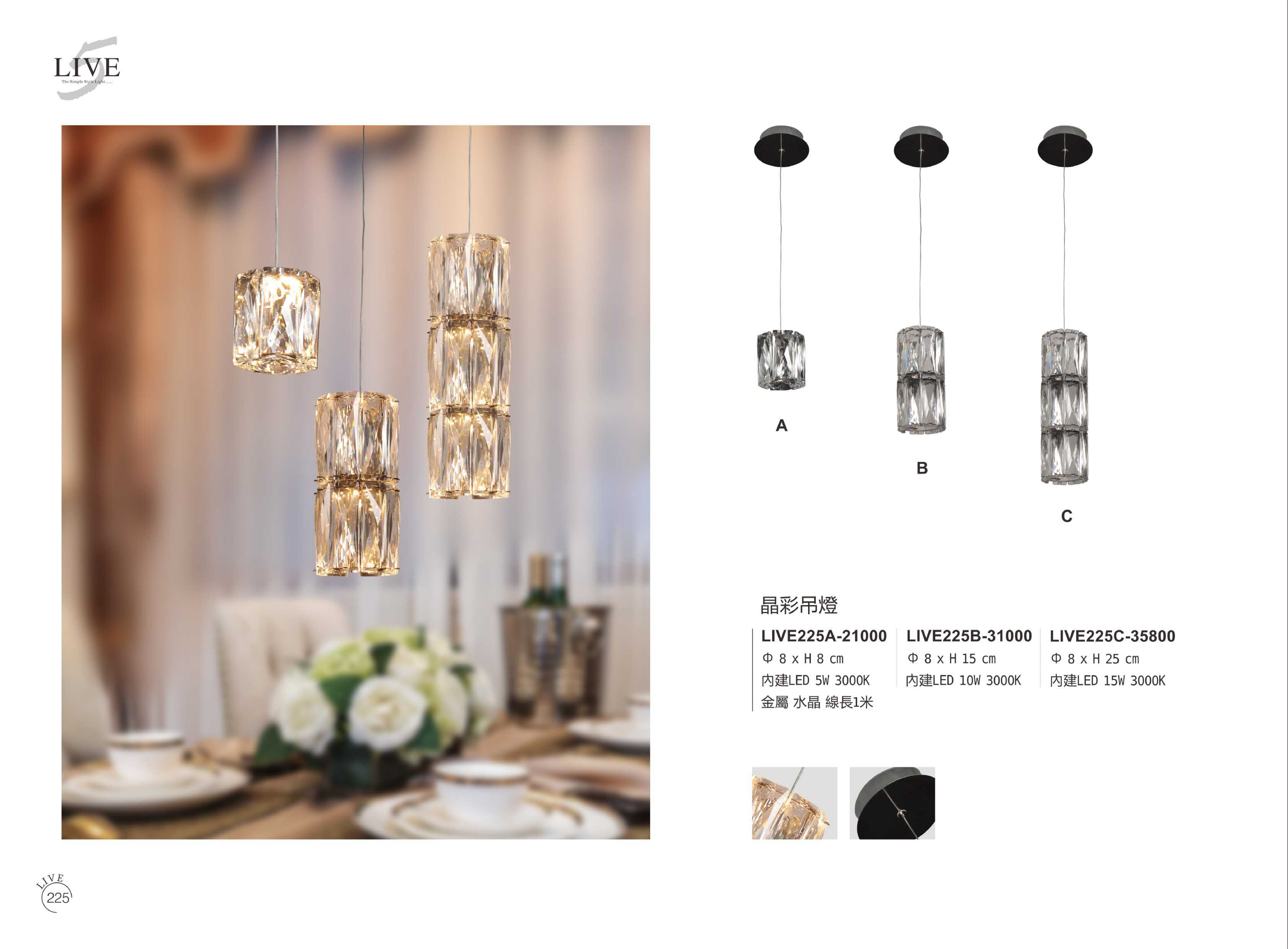 吊燈系列 LIVE225