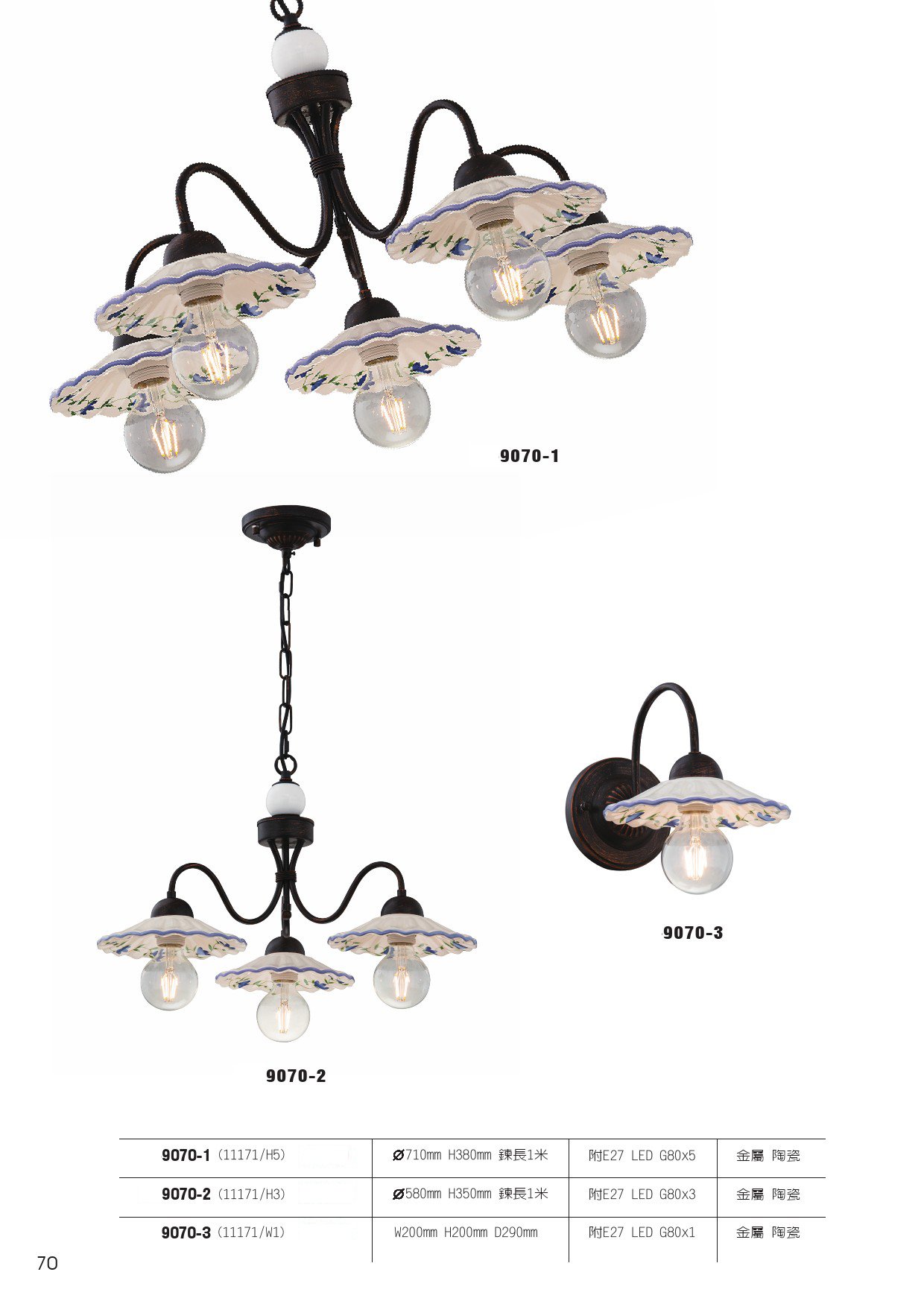 吊燈系列 L070