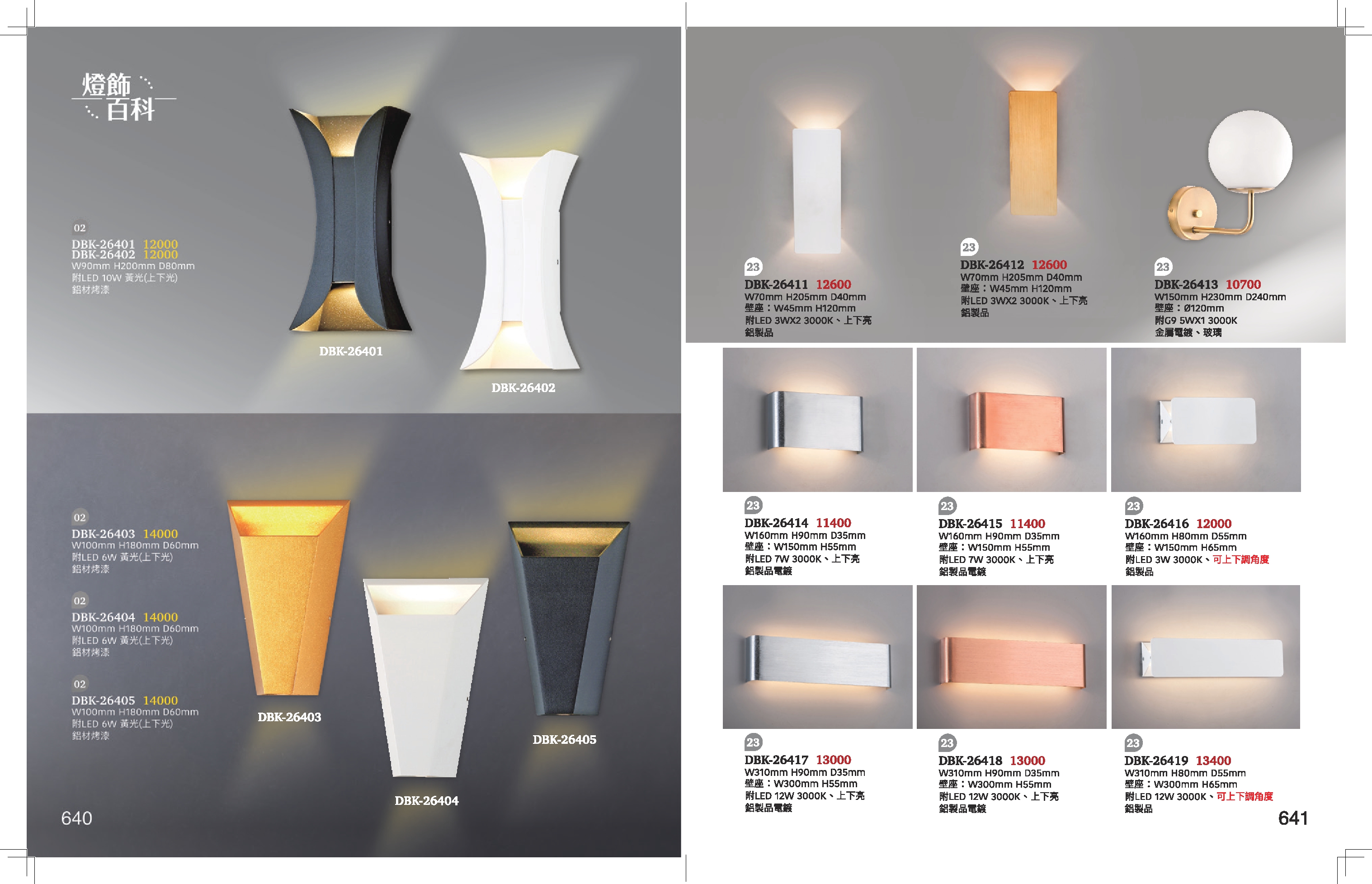 LED 壁燈系列 K640