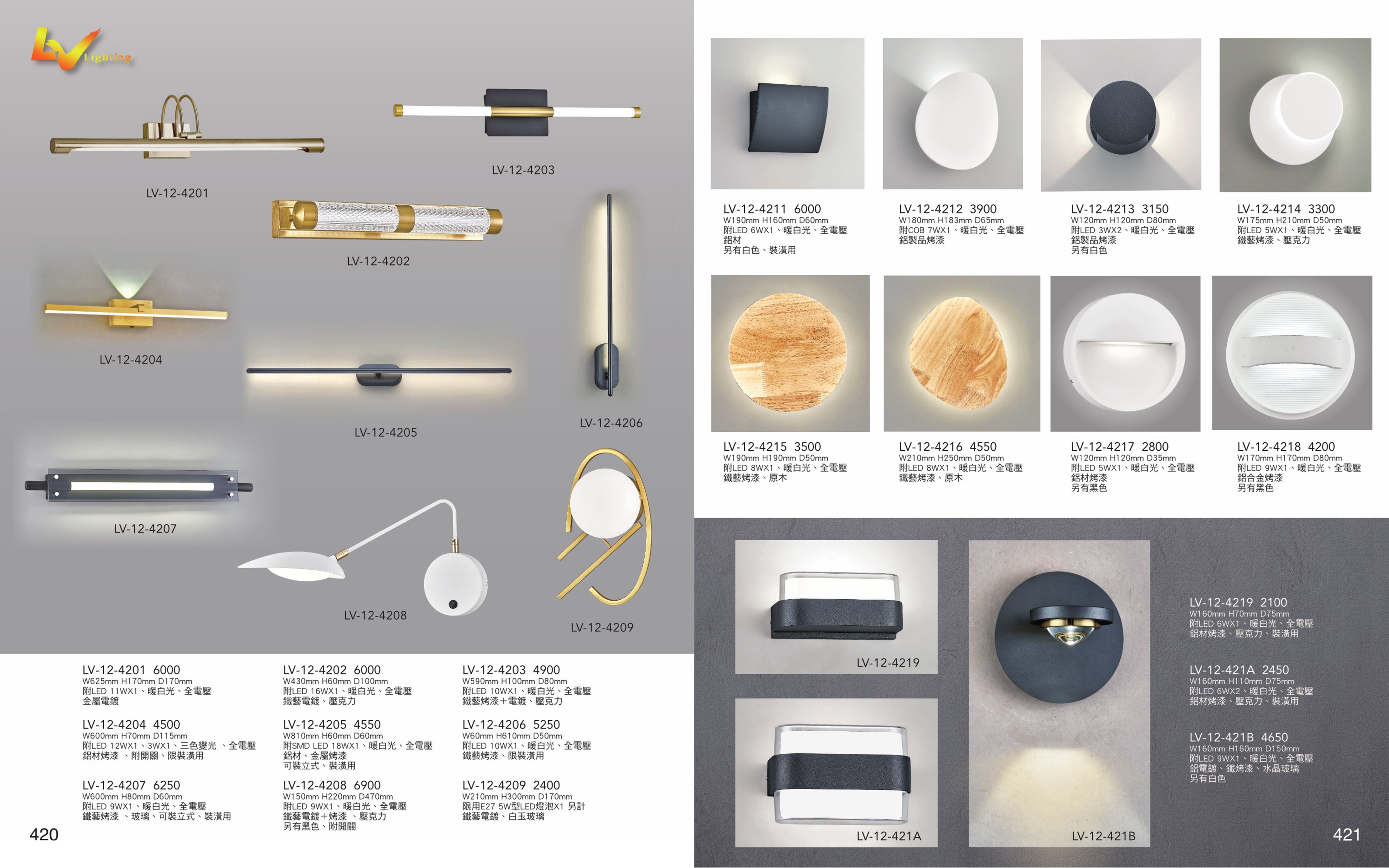 LED壁燈系列 LV420