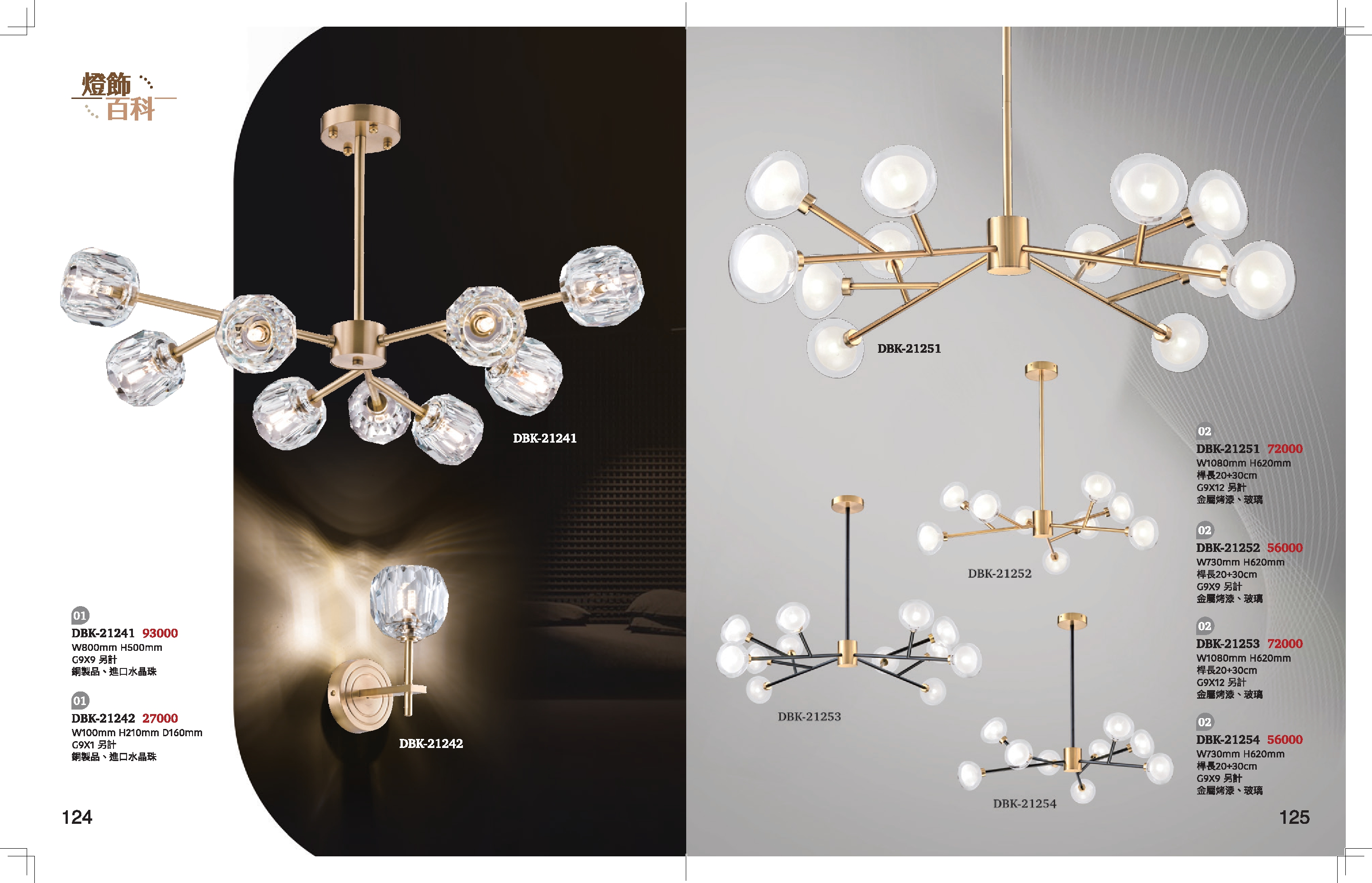 水晶壁燈 / 半吸頂燈系列 K124